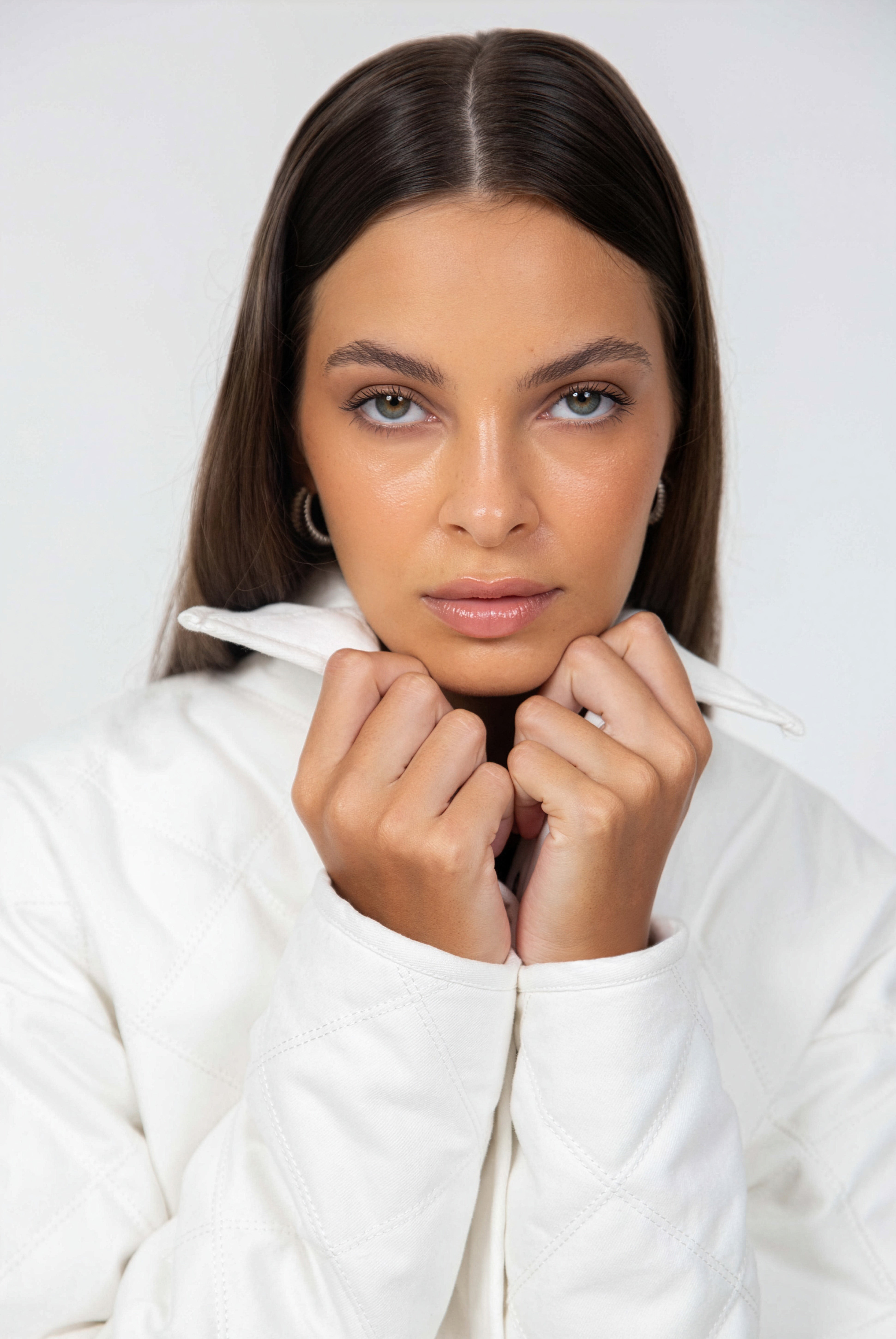 Cropped Frozen Embrace Jacket - White