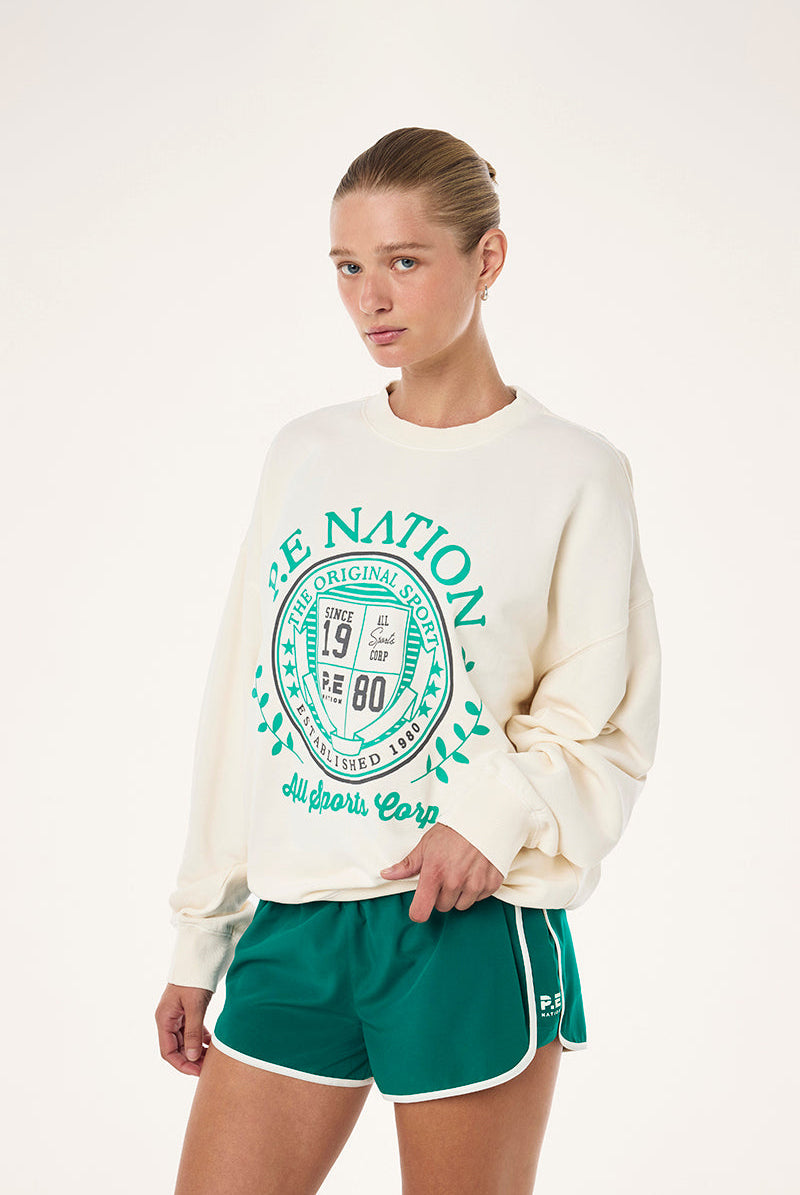 P.E Nation - Defend Sweat - Washed Winter White