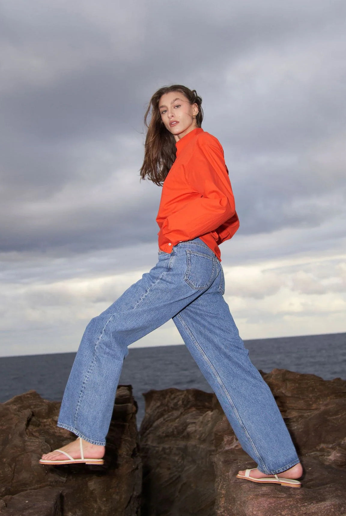 Dr Denim - Donna Baggy Jeans - Stream Sky Retro