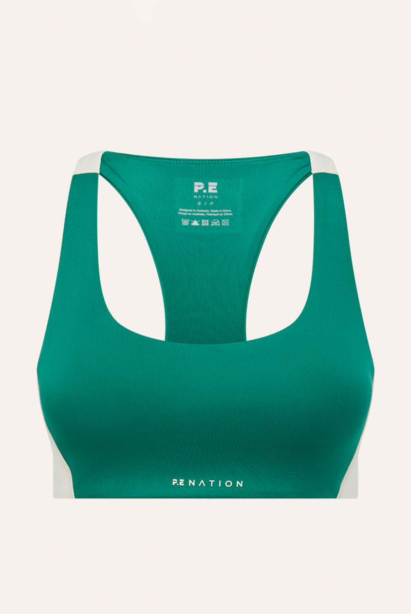 P.E Nation - Dynamic Sports Bra - College Green