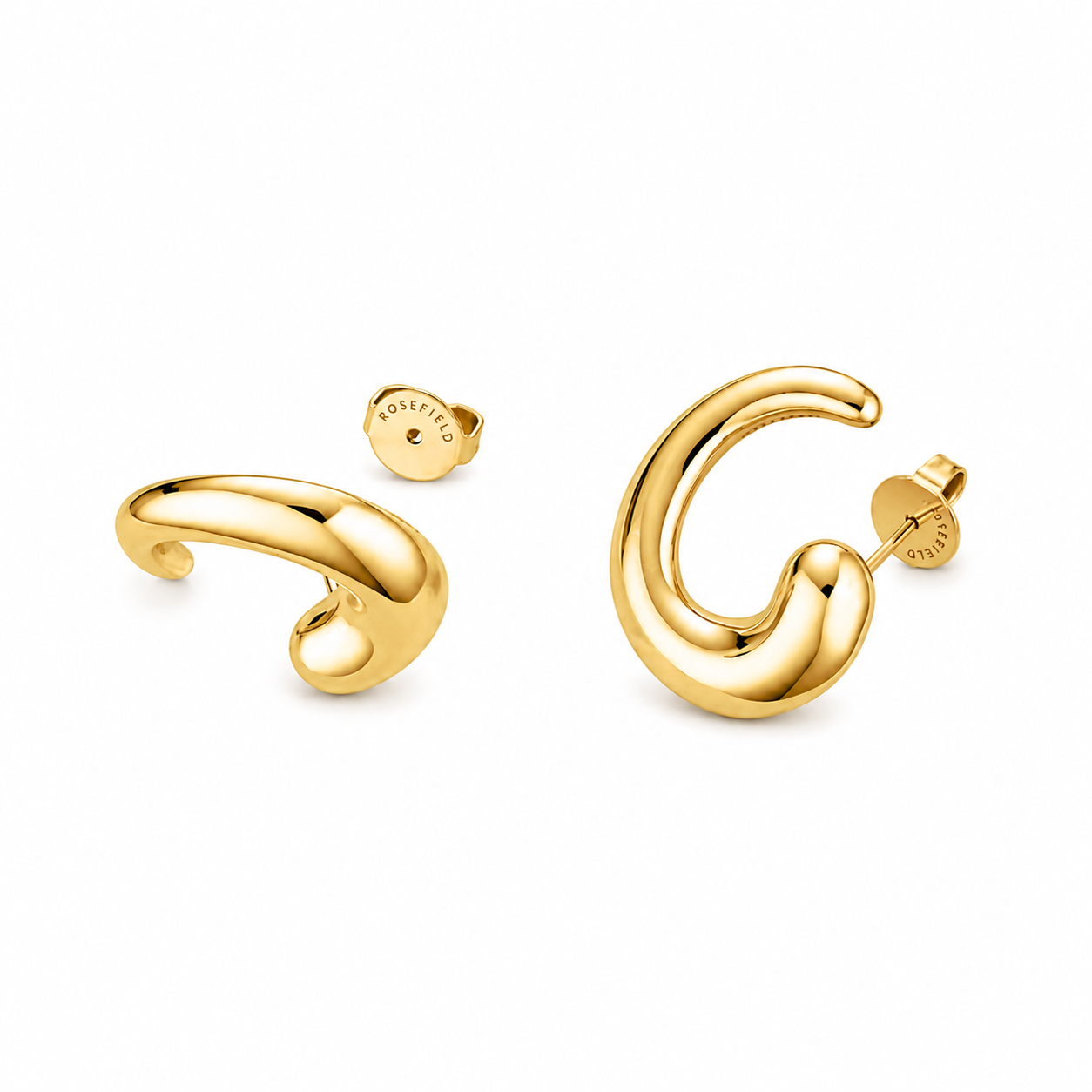Rosefield - Dome Swirl Studs - Gold