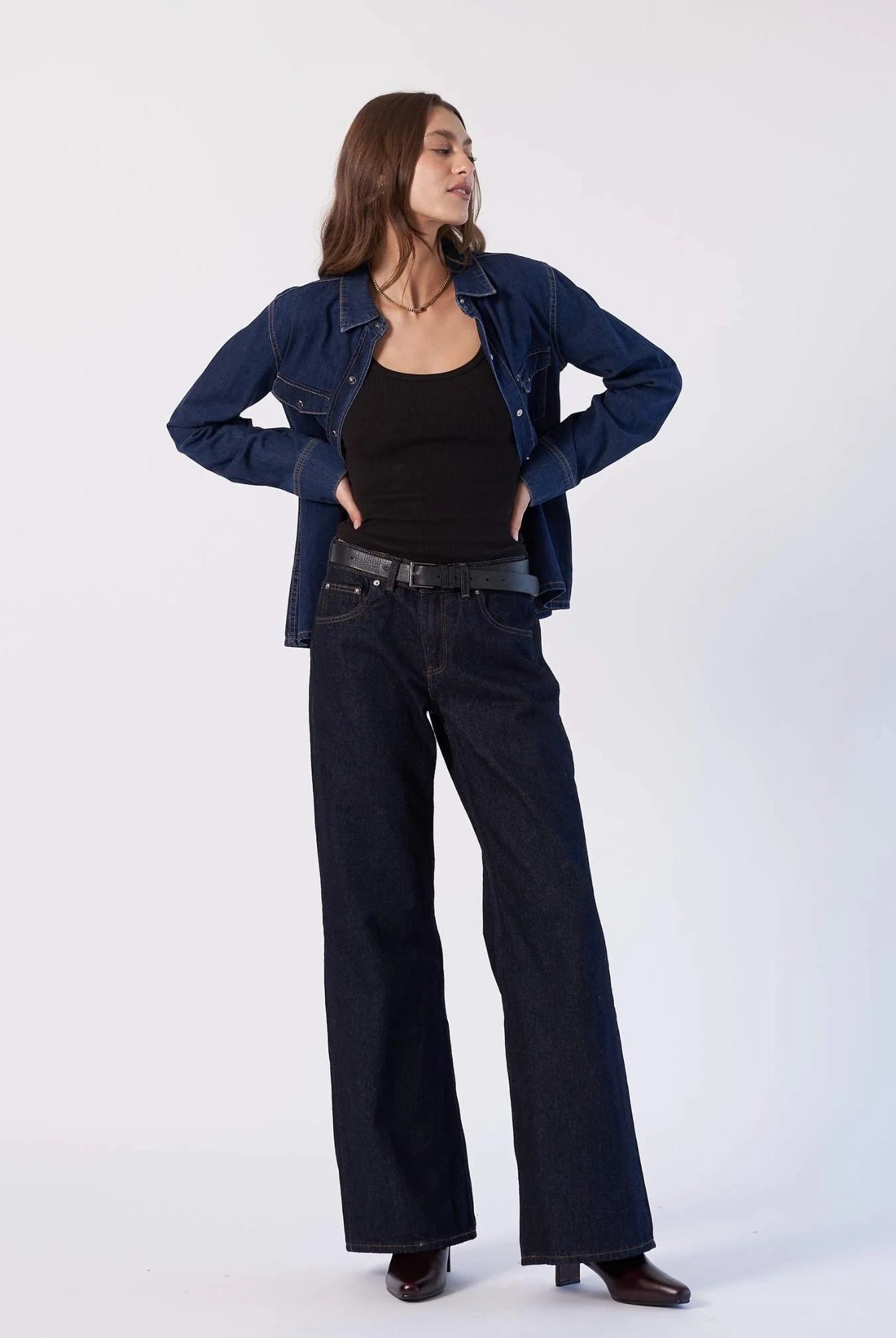 Dr Denim - Rhue Wide Jeans - Stream Rinse