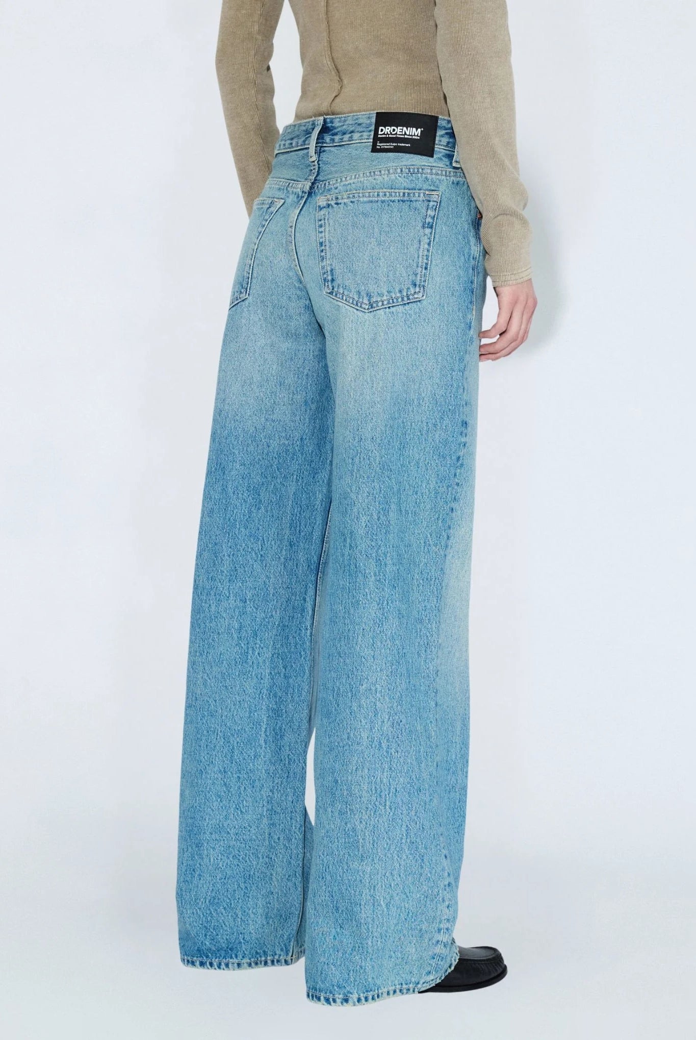 Dr Denim - Rhue Low Wide Jeans - Drift Sky Used