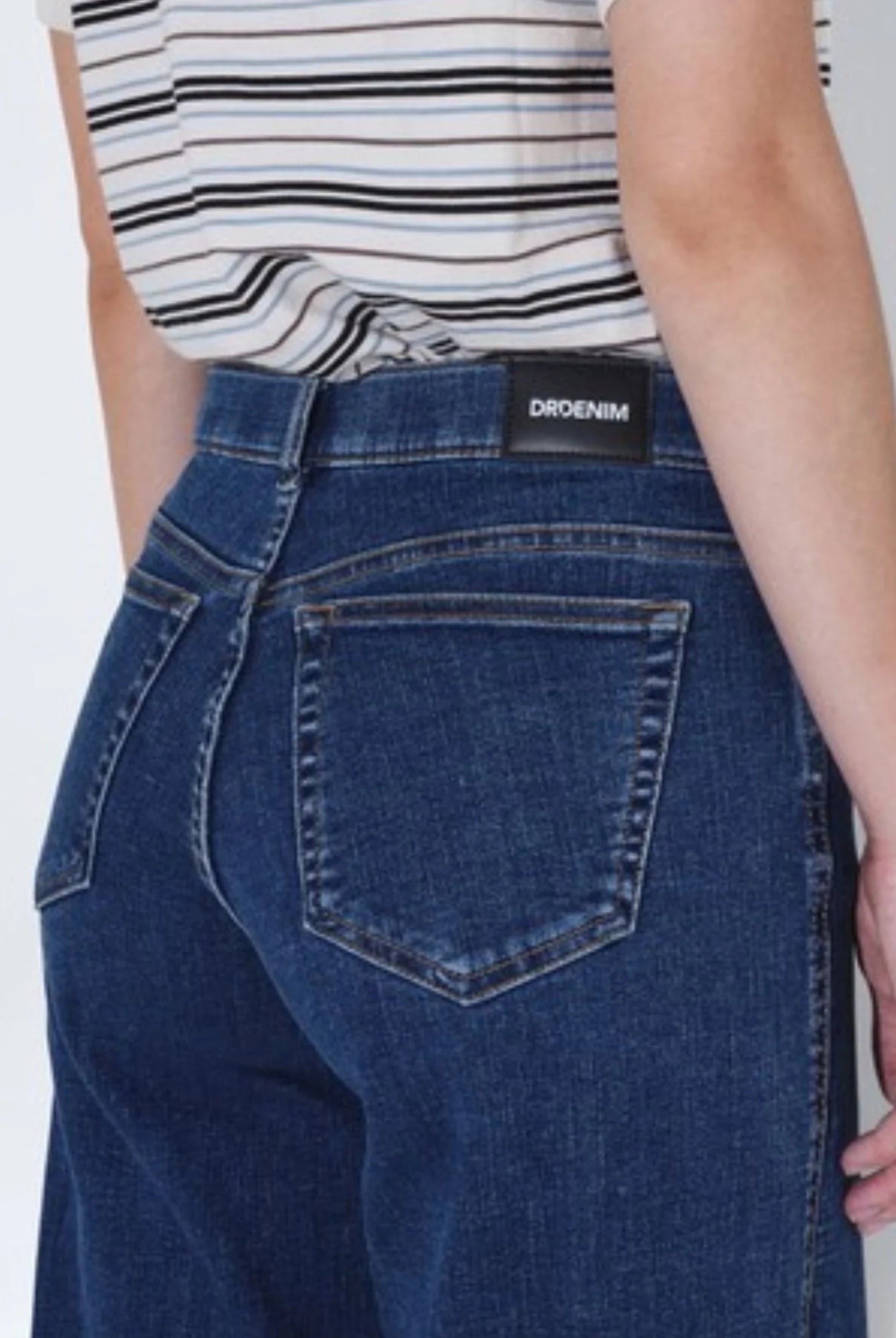 Dr Denim - Zila Low Wide (Tall) Jeans - Vale Mid Plain