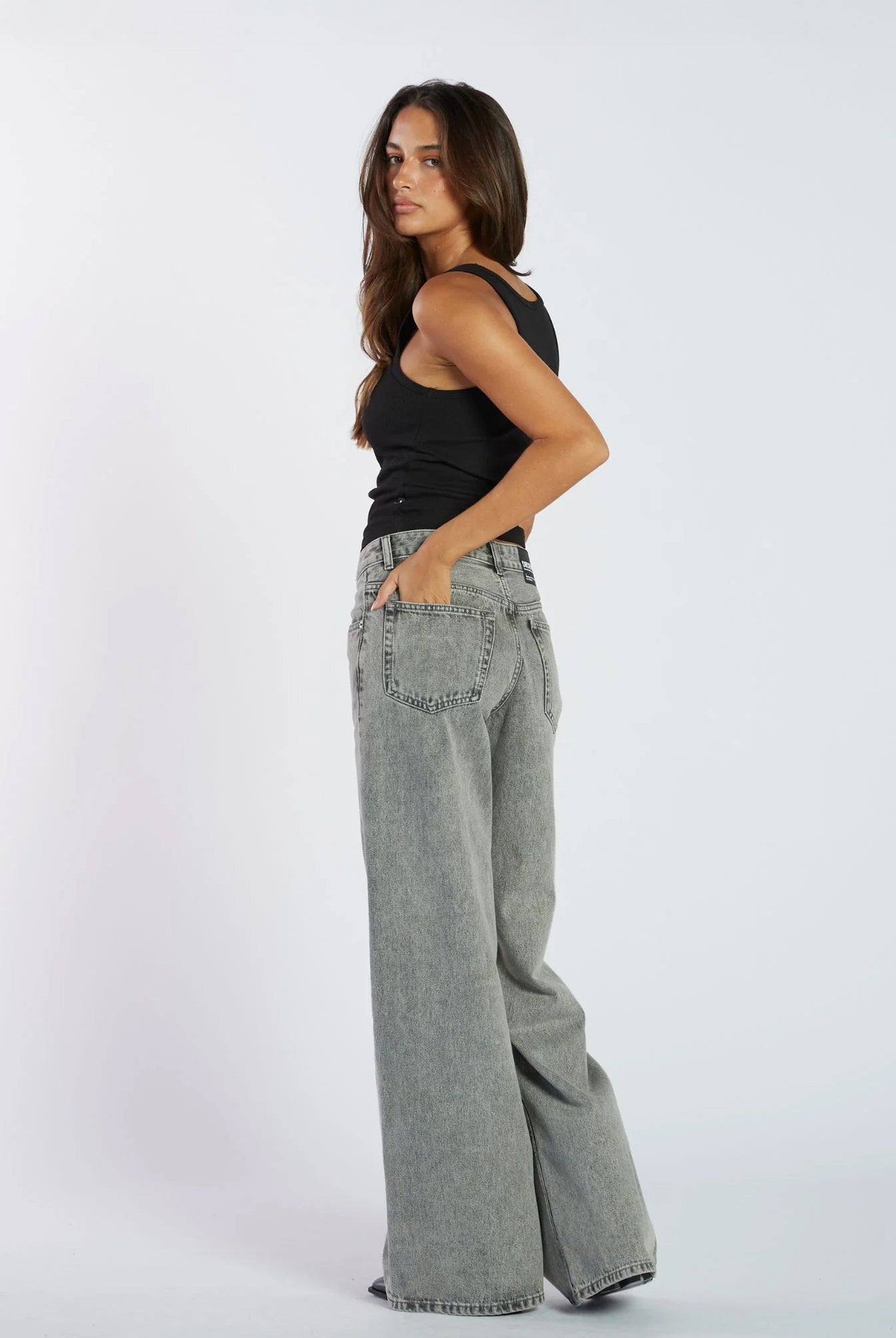 Dr Denim - Rhue Wide Jeans - Ash Grey
