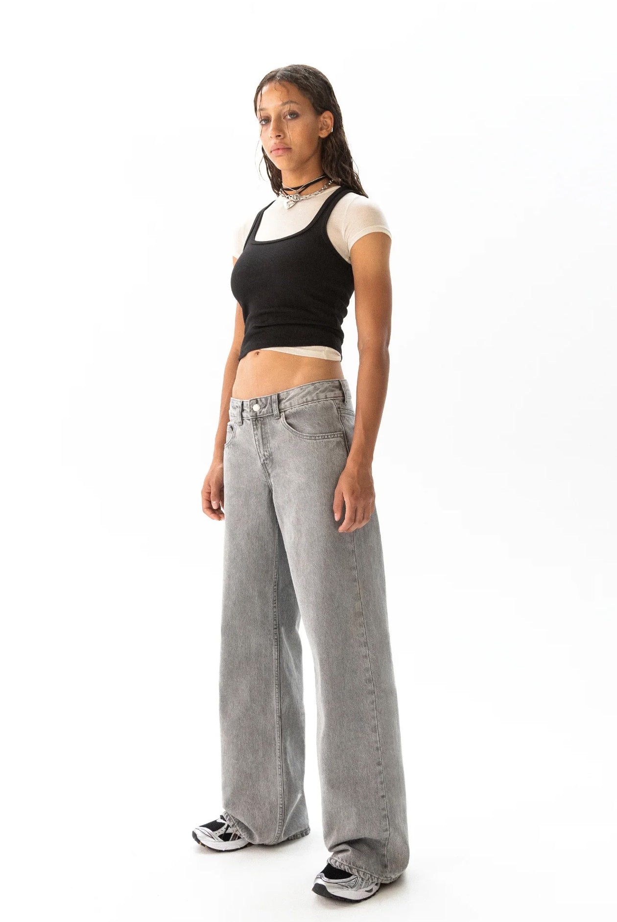 Dr Denim - Rhue Wide Jeans - Ash Grey