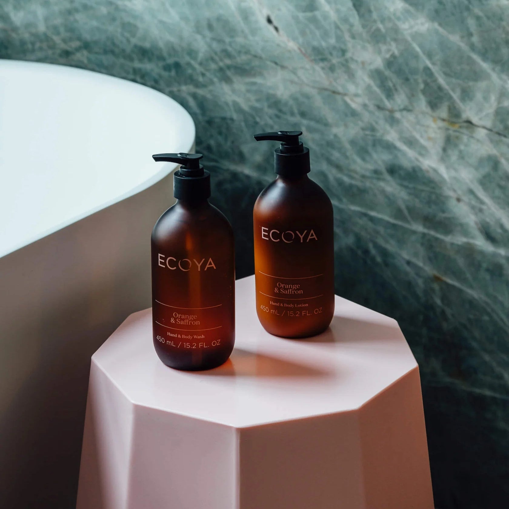 ECOYA - Orange & Saffron Hand & Body Wash - 450ml