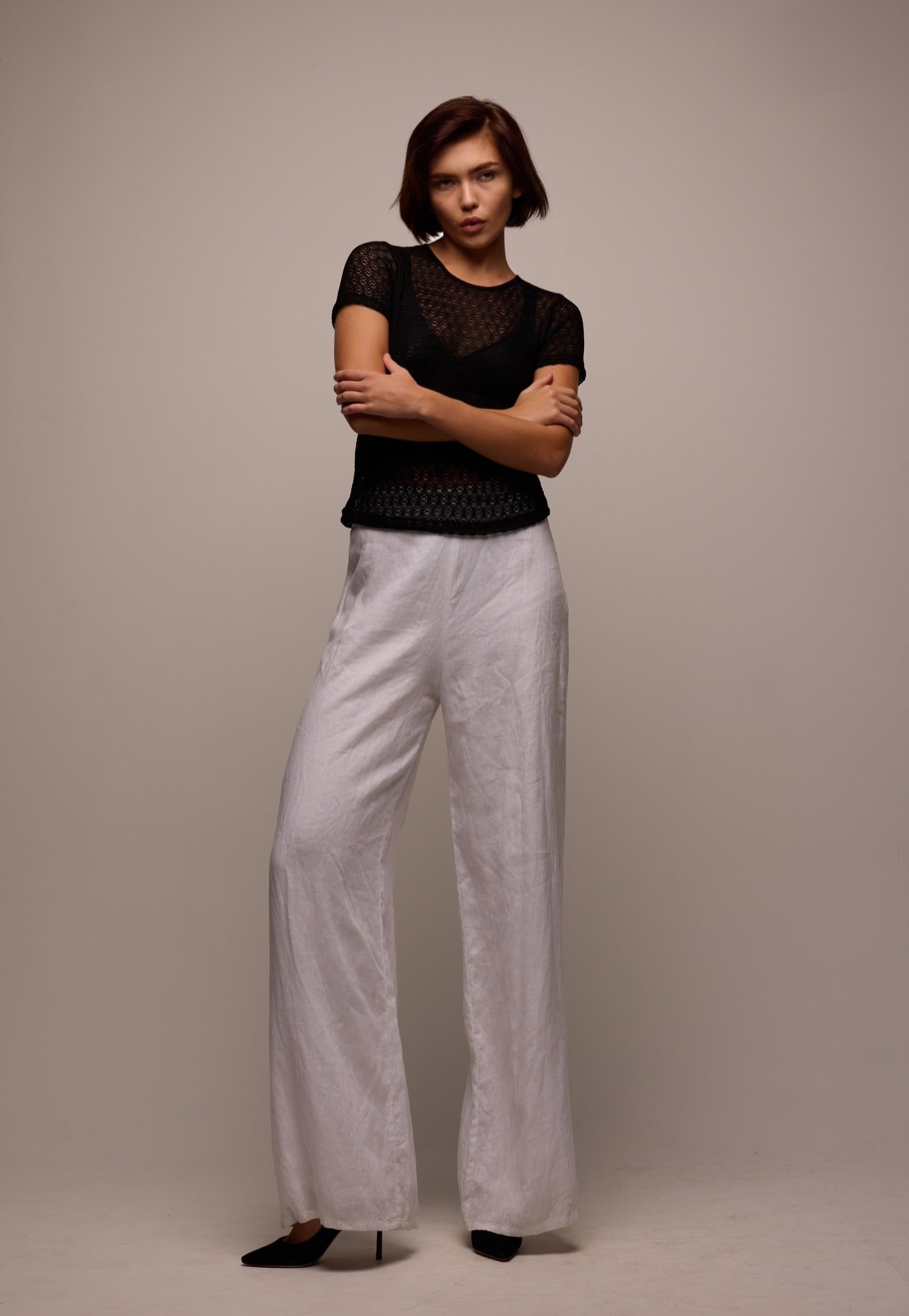 Linen Fever Pant - White