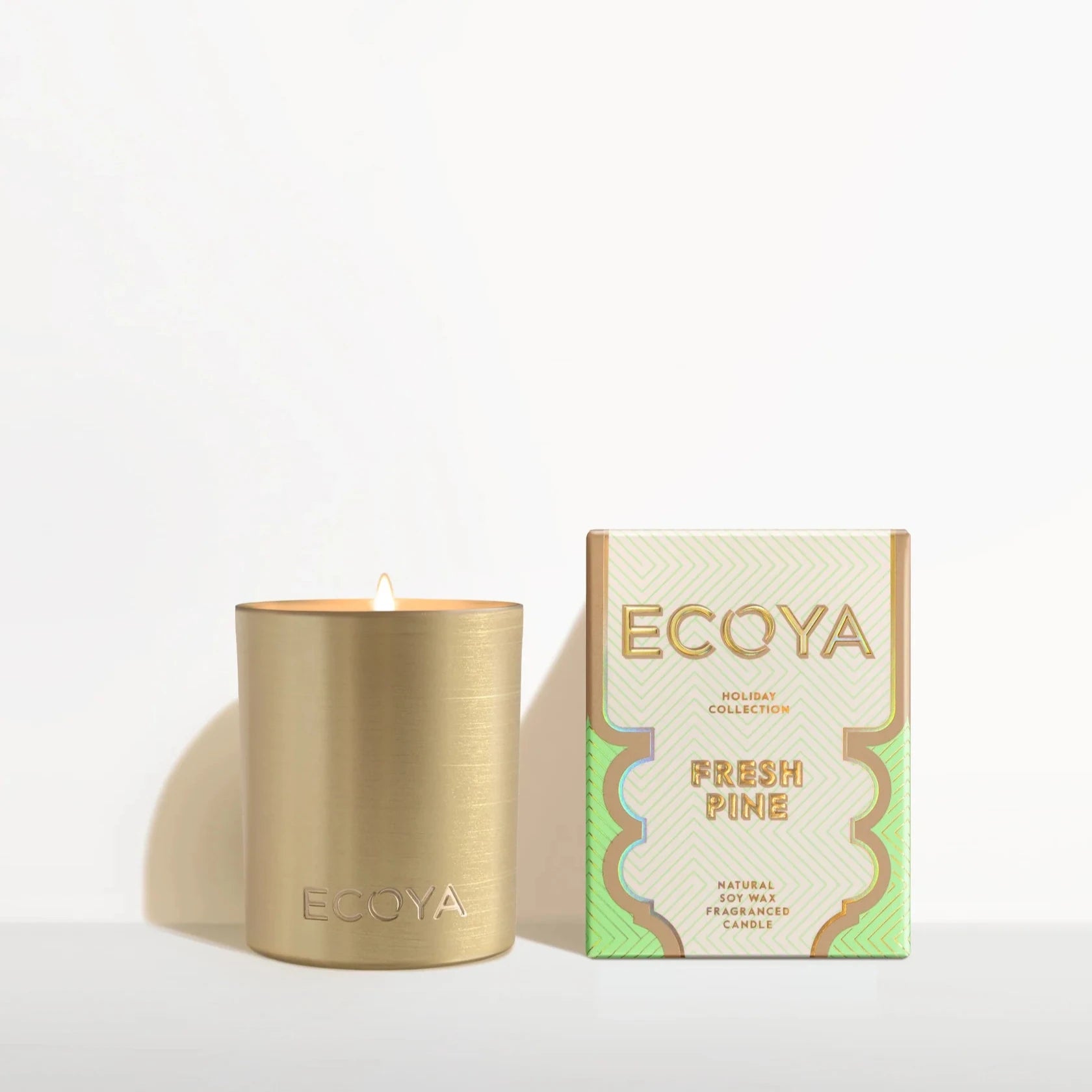 Ecoya - Holiday - Fresh Pine Mini Goldie Candle - 105g