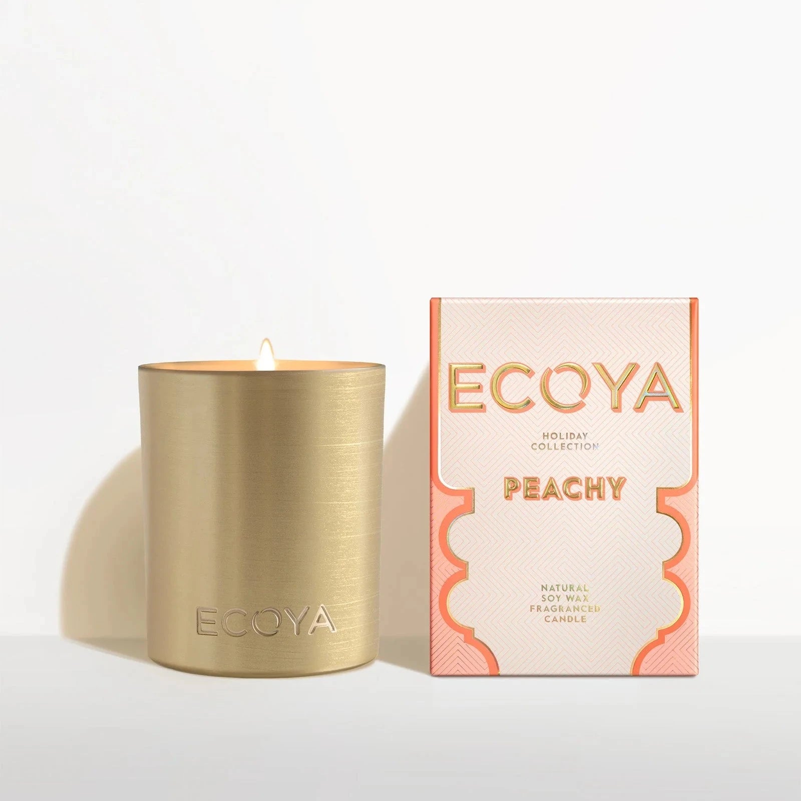 Ecoya - Holiday - Peachy Goldie Candle - 460g