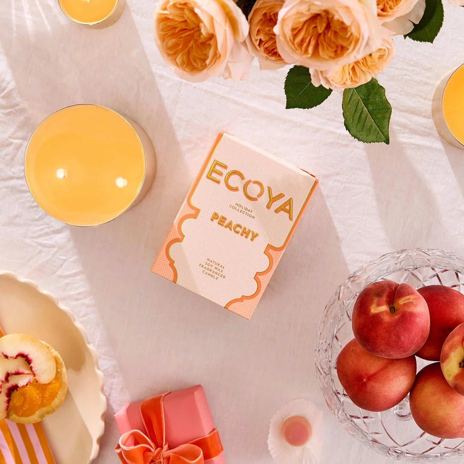 Ecoya - Holiday - Peachy Goldie Candle - 460g