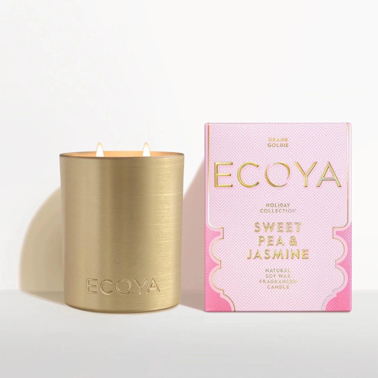 Ecoya - Holiday - Sweet Pea & Jasmine Grand Goldie - 850g