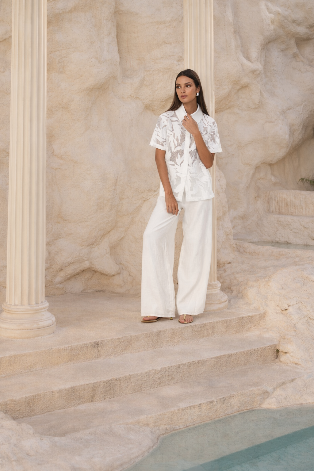 Linen Fever Pant - White