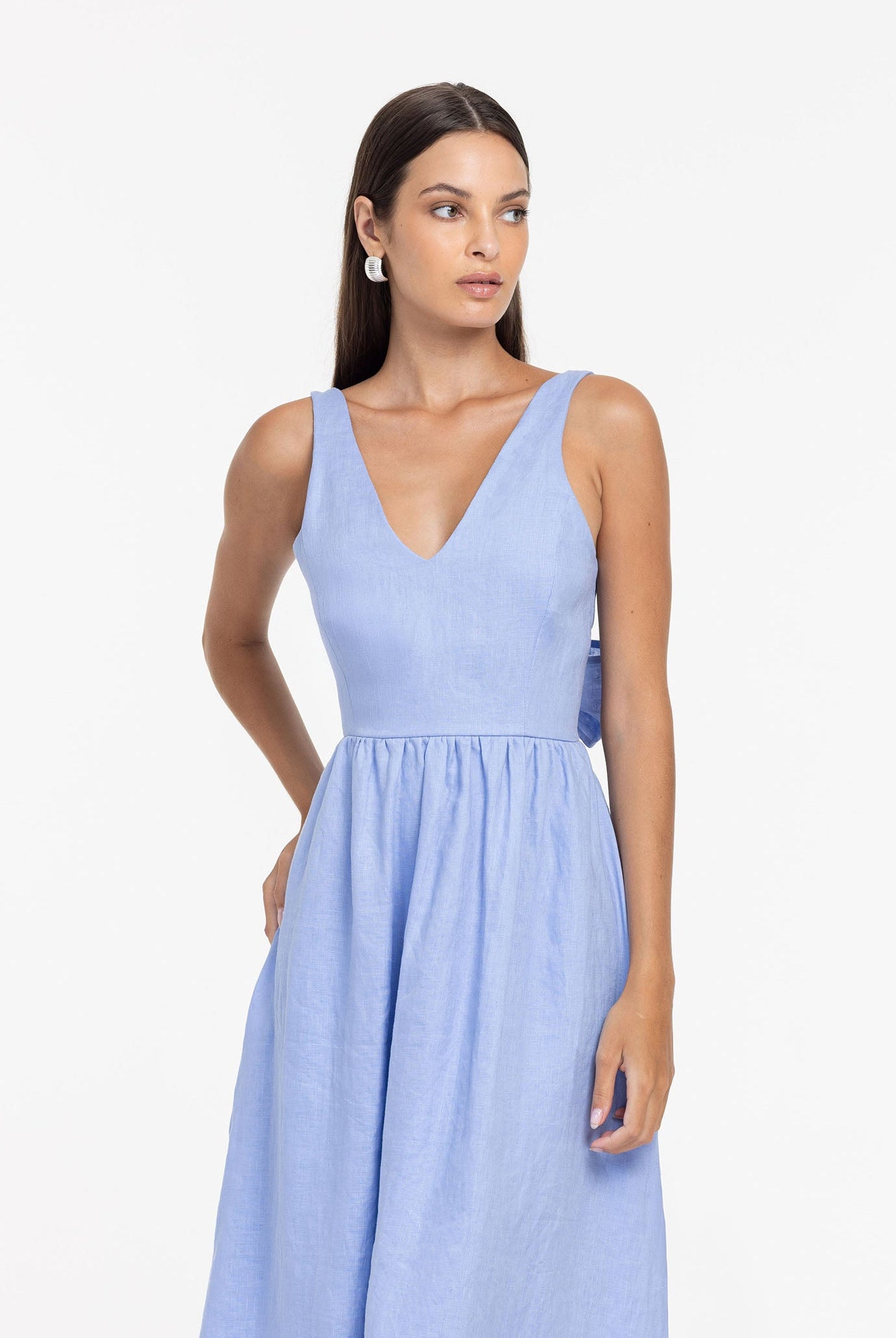 Elara Dress - Forget Me Blue