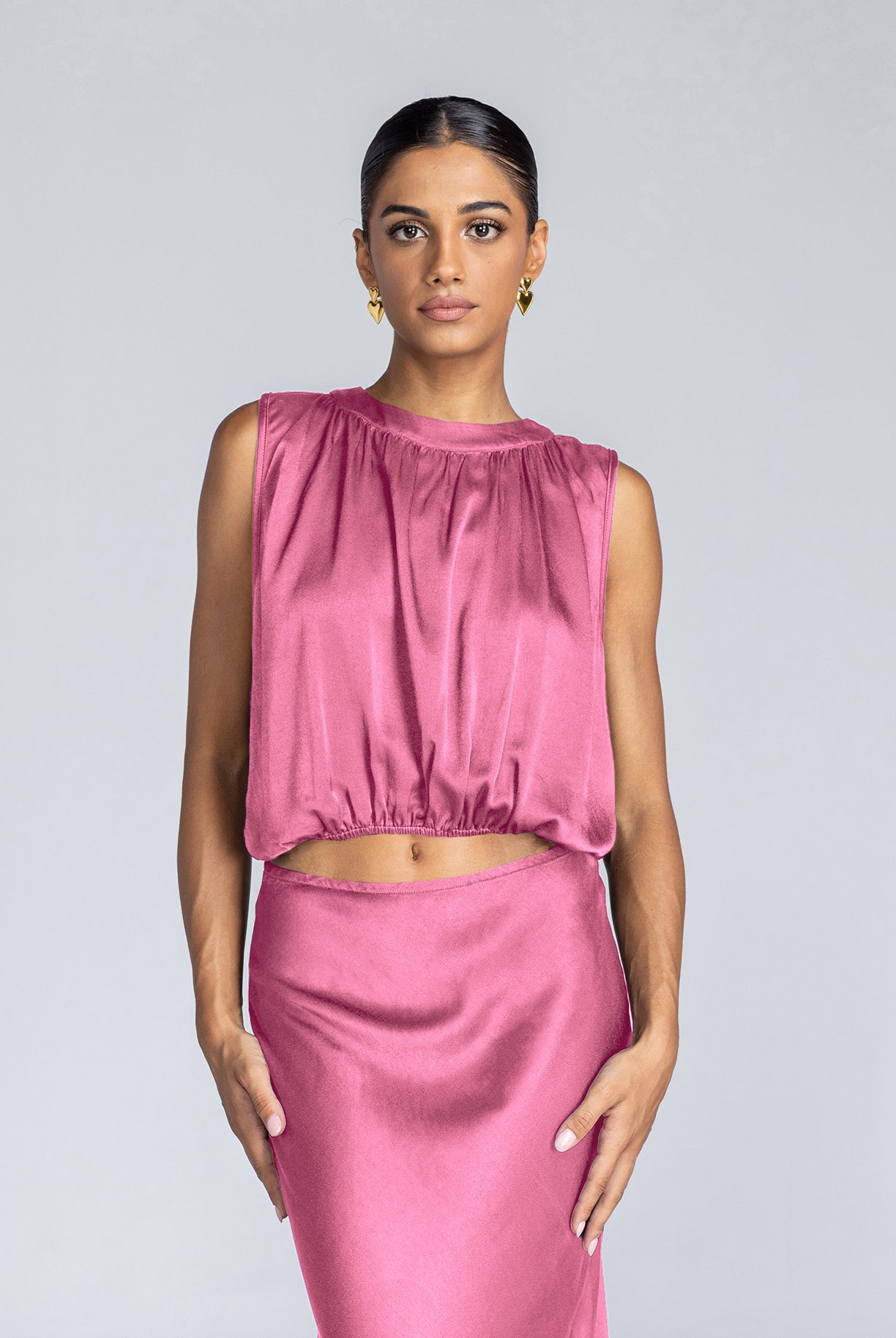 PRE-ORDER Exuberance Top - Deep Rosewater