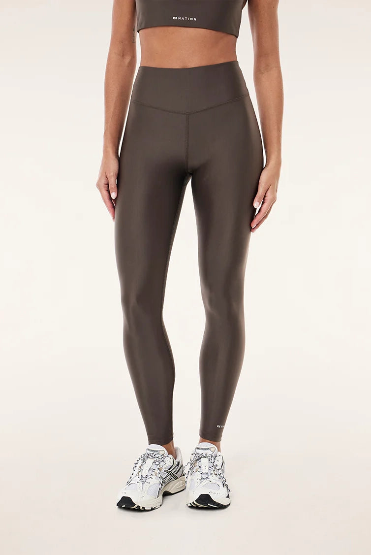 P.E Nation - Fairmont Full Length Leggings - Major Brown