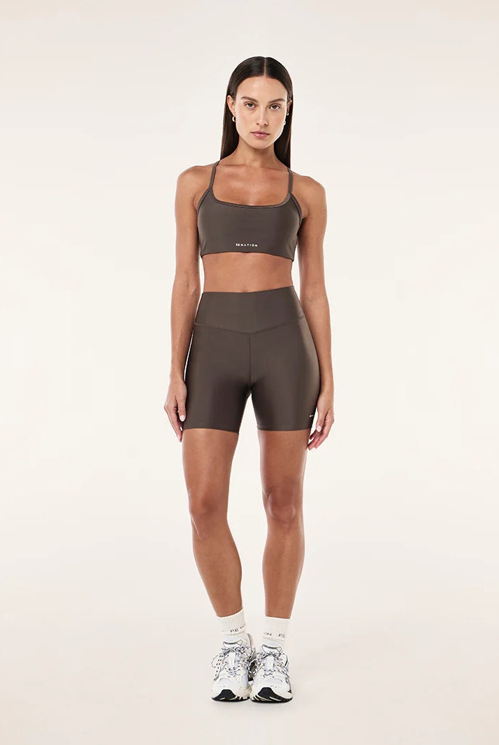 P.E Nation - Fairmont Sports Bra - Major Brown