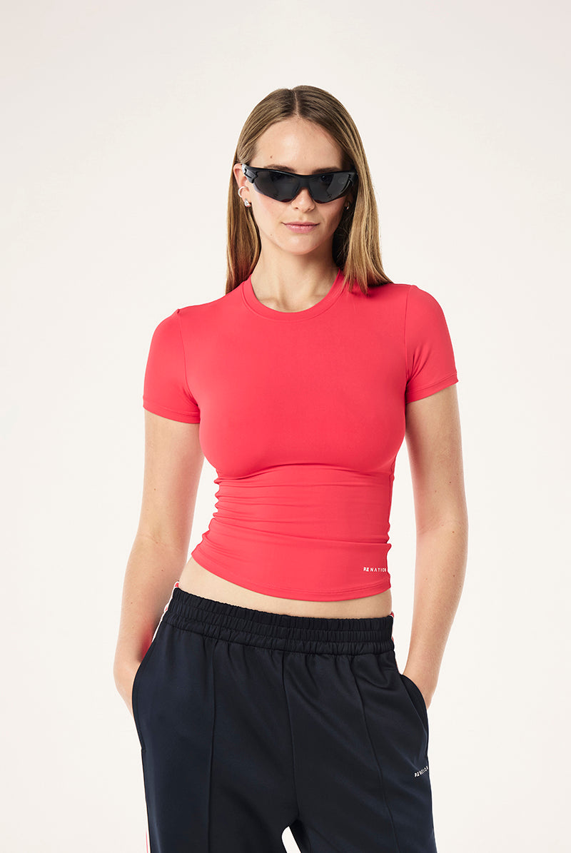 P.E Nation - Foundation SS Tee - Strawberry