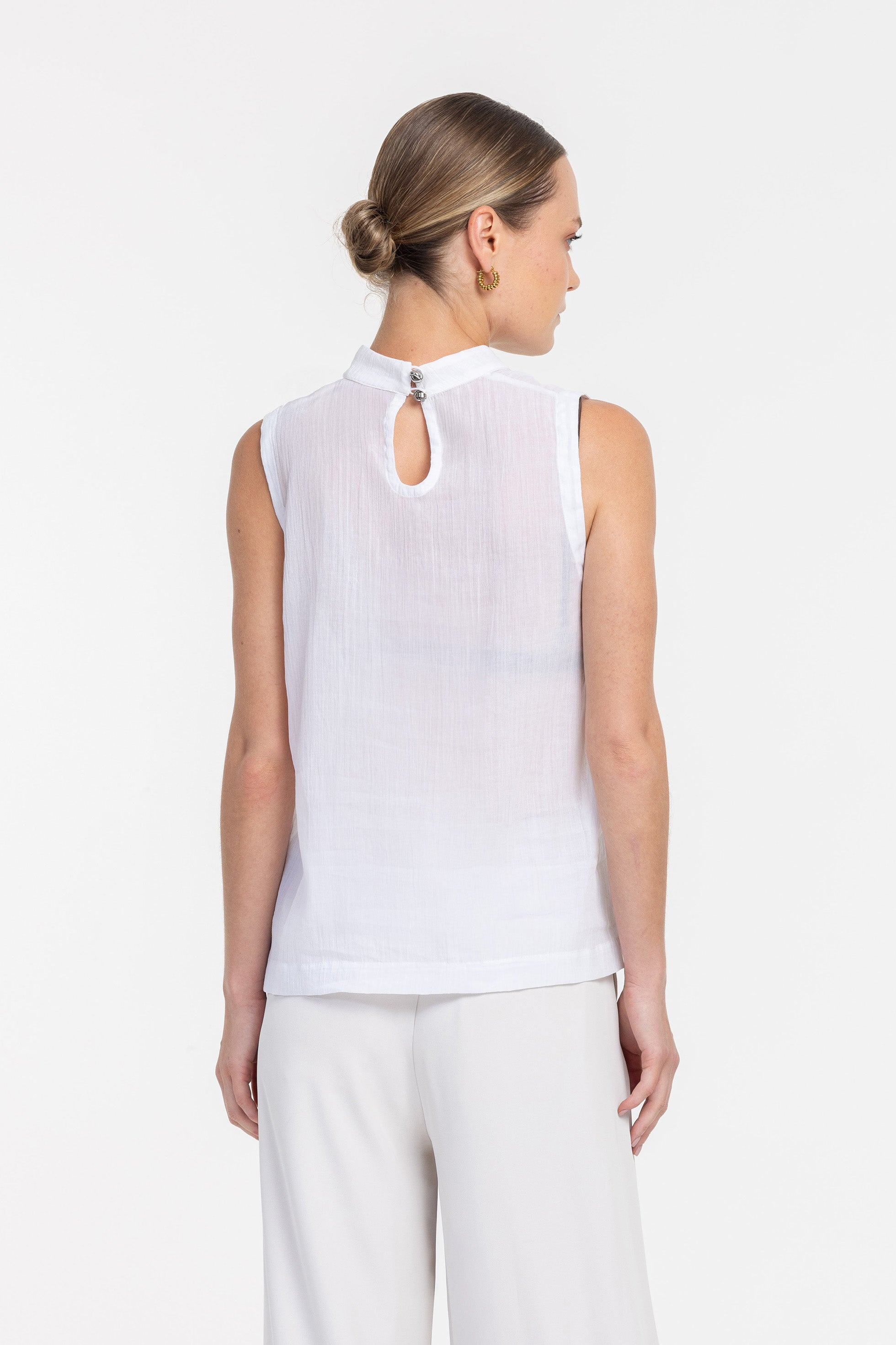 Faint Traces Top - White