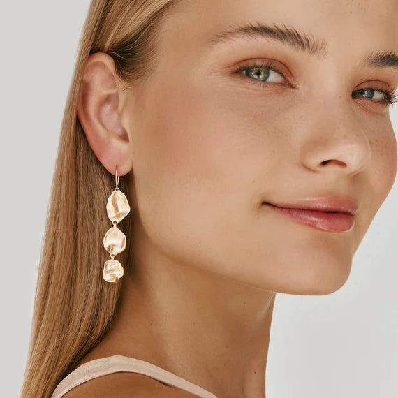 Fairley - Golden Seashell Drops - Gold