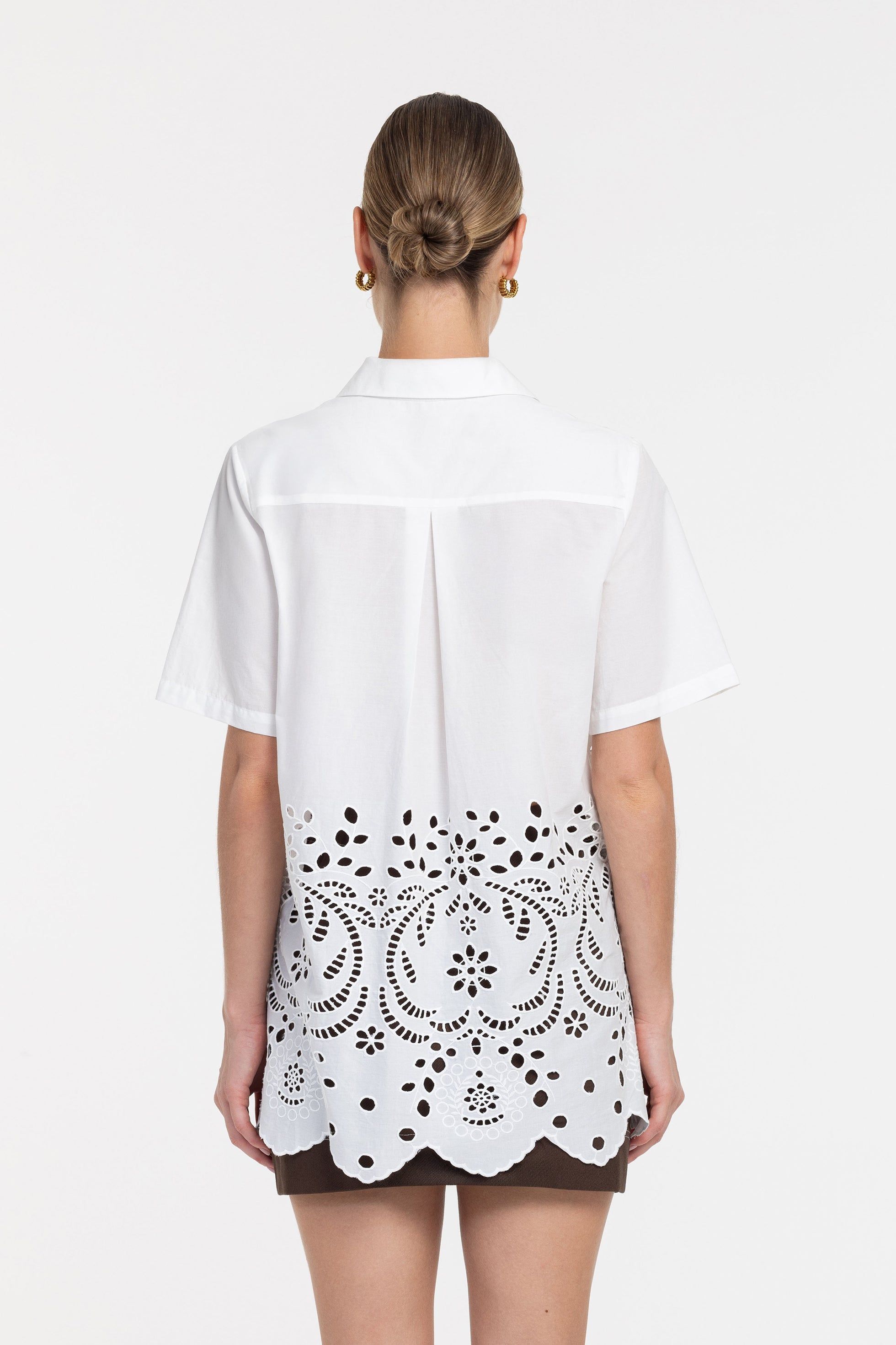 Felix Shirt - White Anglaise