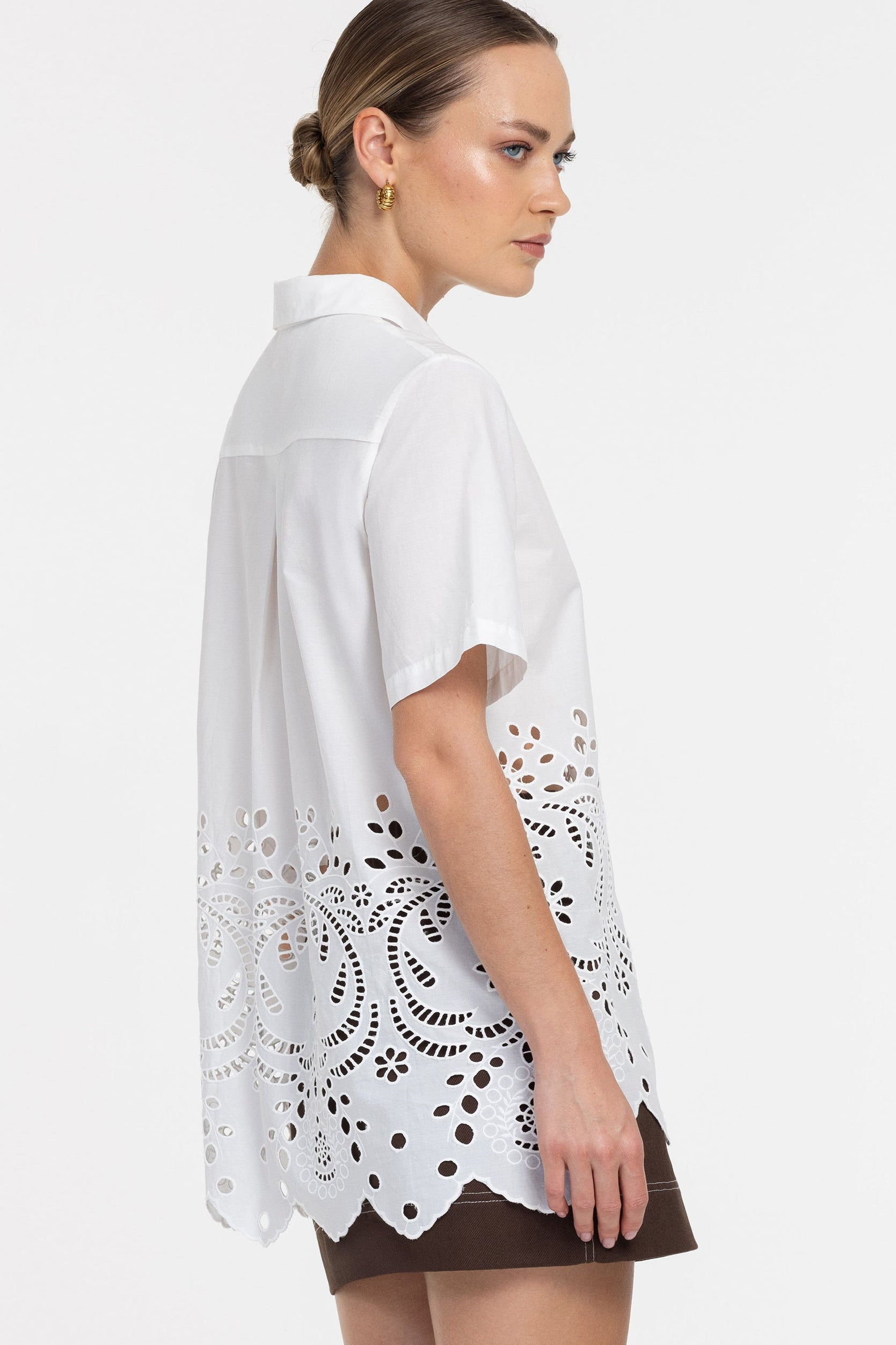 Felix Shirt - White Anglaise
