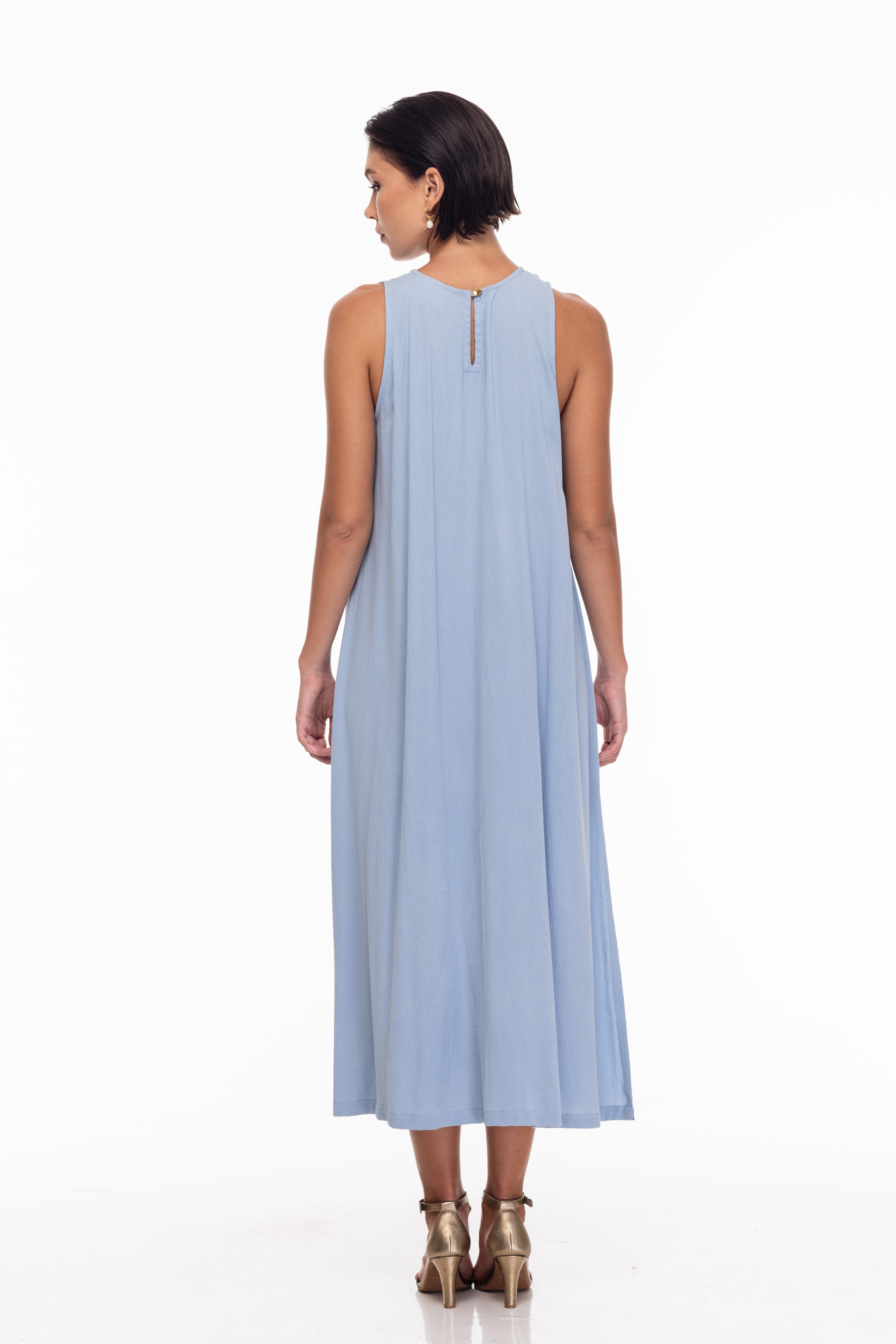 Finally Here Dress - Moonlight Blue