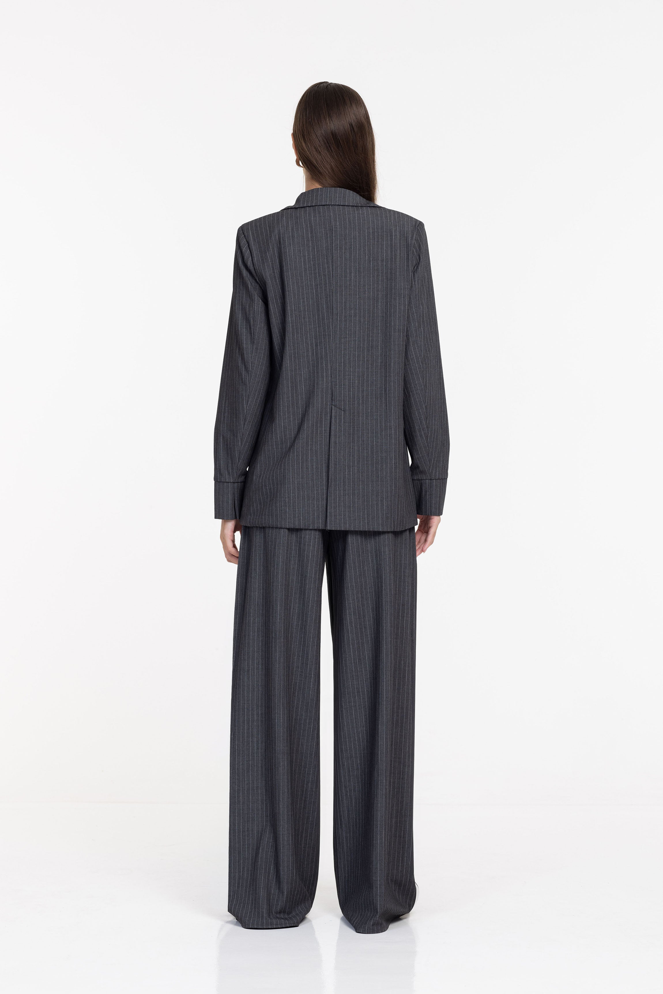 Eternity Pant - Grey Pinstripe