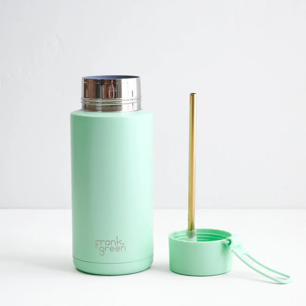 Frank Green - 34oz Reusable Bottle (straw) - Mint Gelato