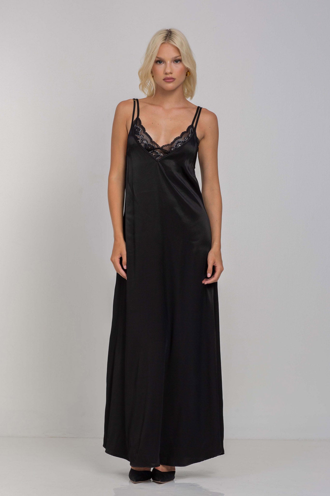 Free Falling Dress -  Black