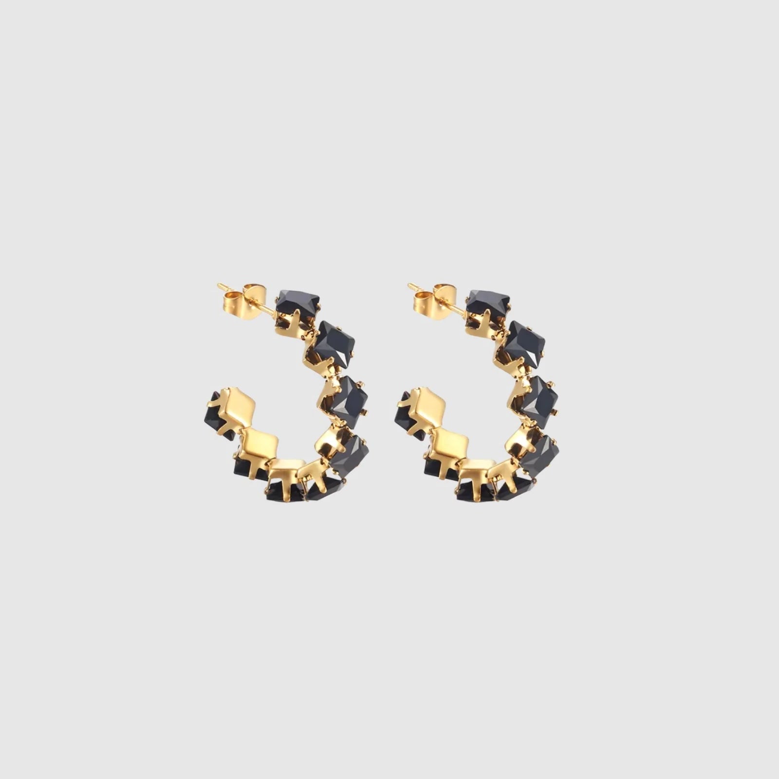 Castel & Co - Freya Hoops - Black
