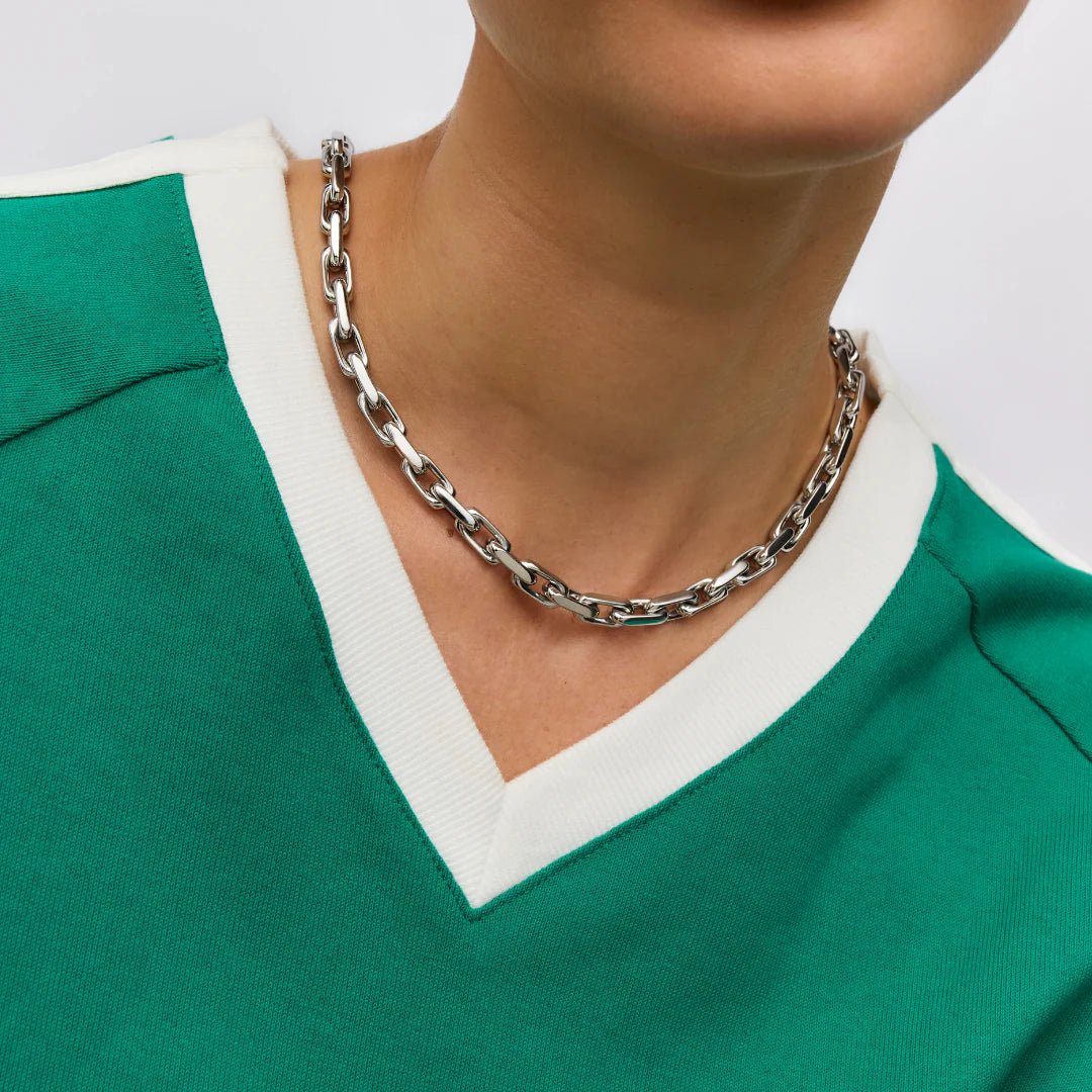 GIMME - Chelsea Chunky Chain Silver Necklace