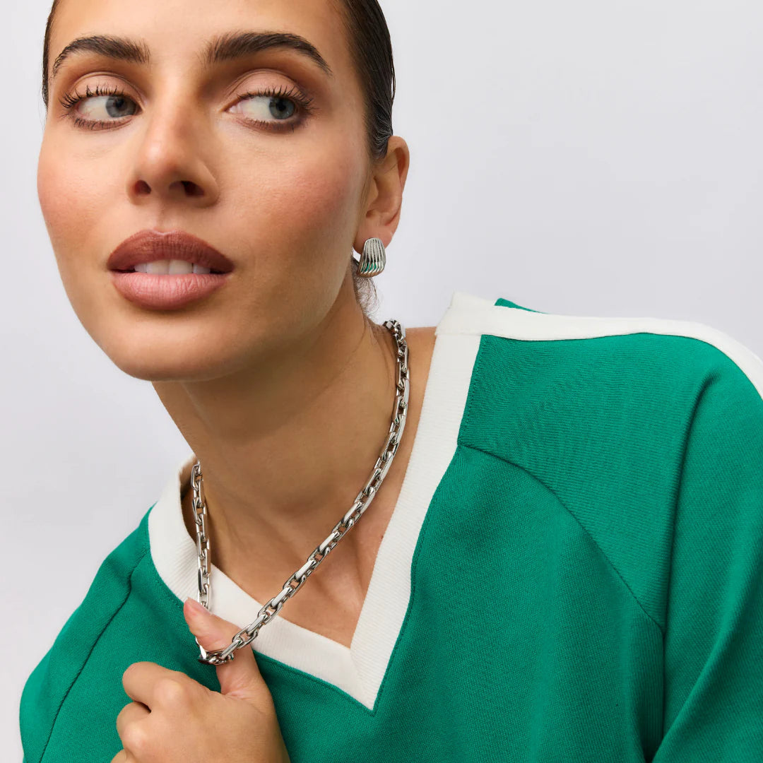 GIMME - Chelsea Chunky Chain Silver Necklace