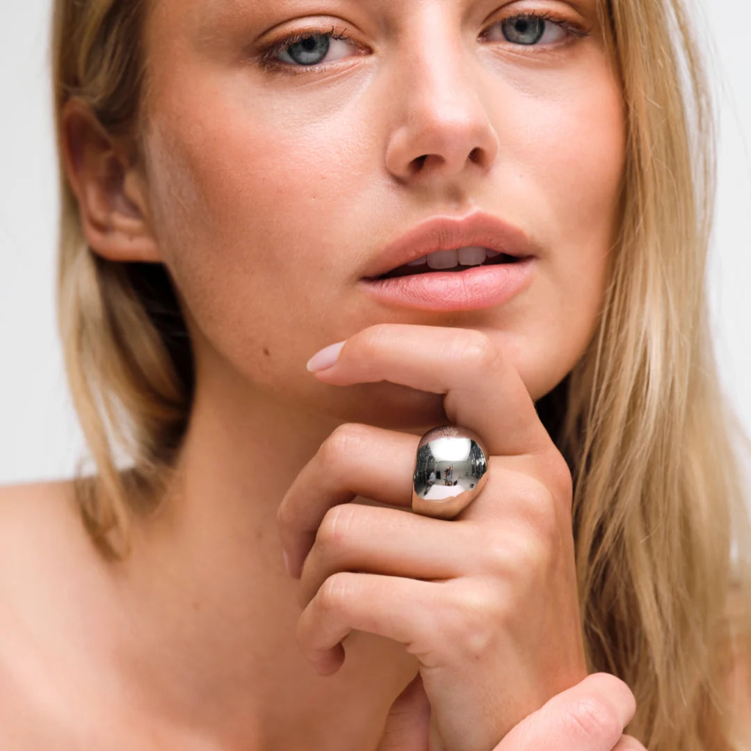 GIMME - Luna Dome Ring - Silver - Size 7
