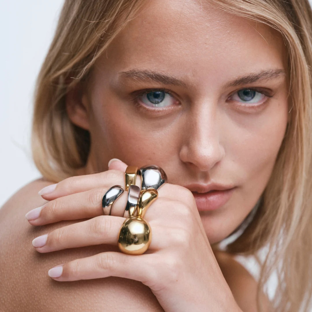 GIMME - Luna Dome Ring - Silver - Size 7