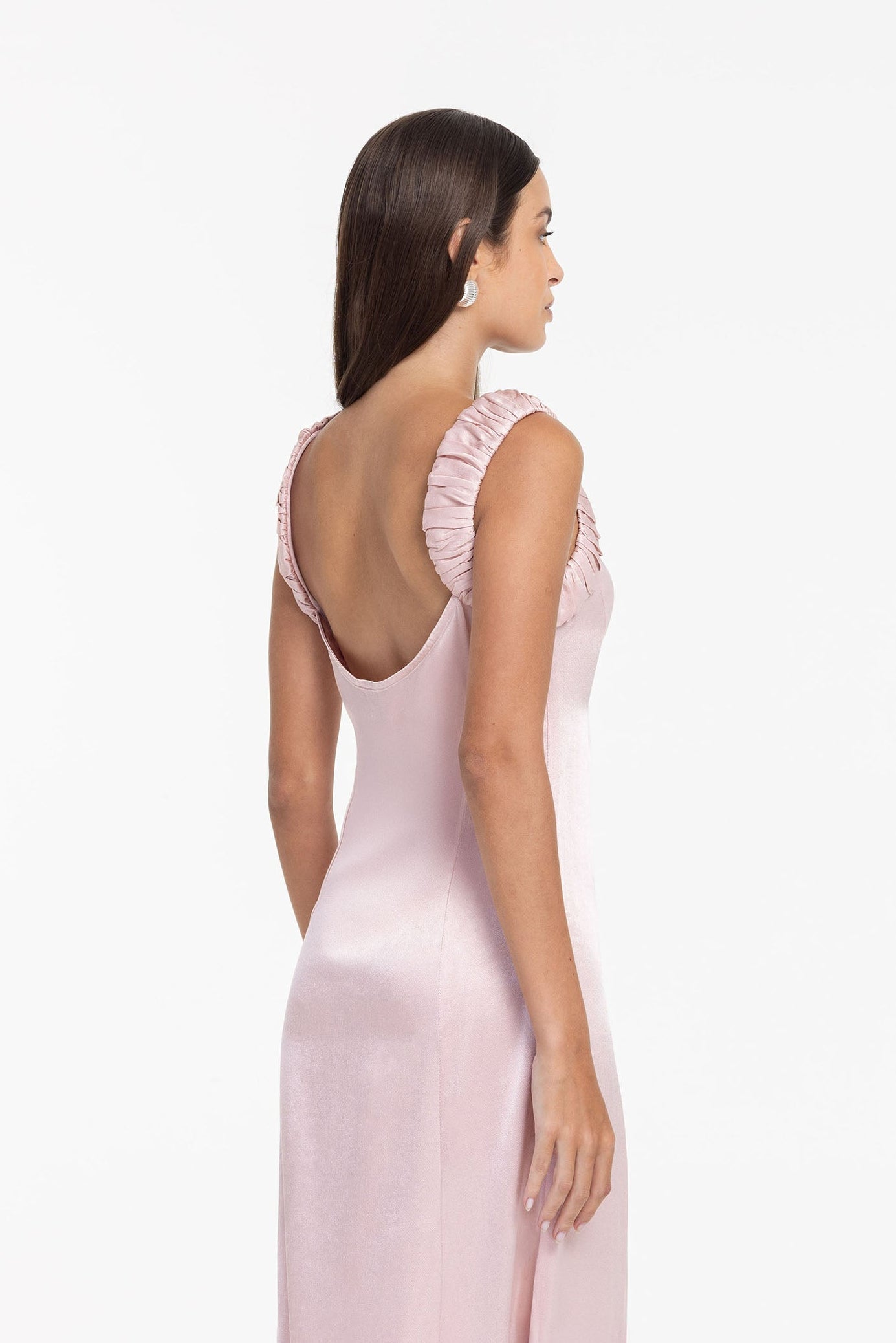 Gathered Whispers Dress - Tania Pink