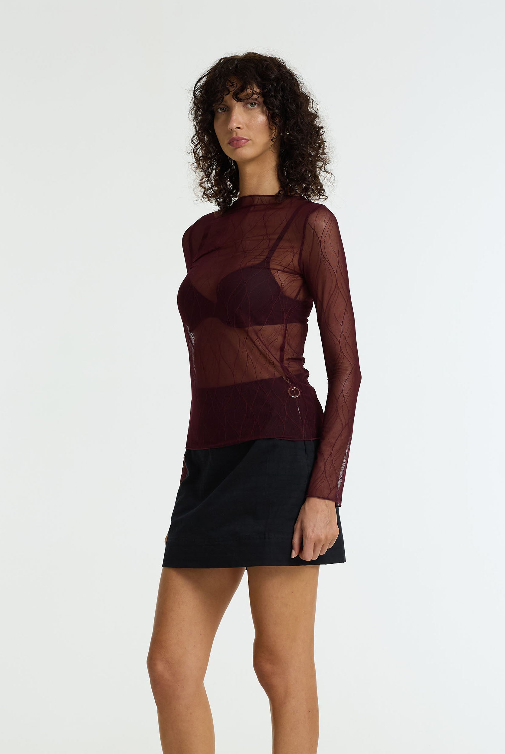PRE-ORDER Gigi Top - Burgundy Veil