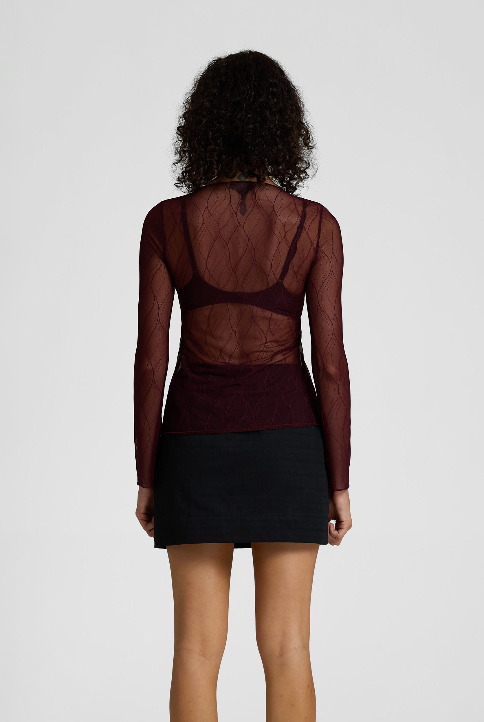 PRE-ORDER Gigi Top - Burgundy Veil