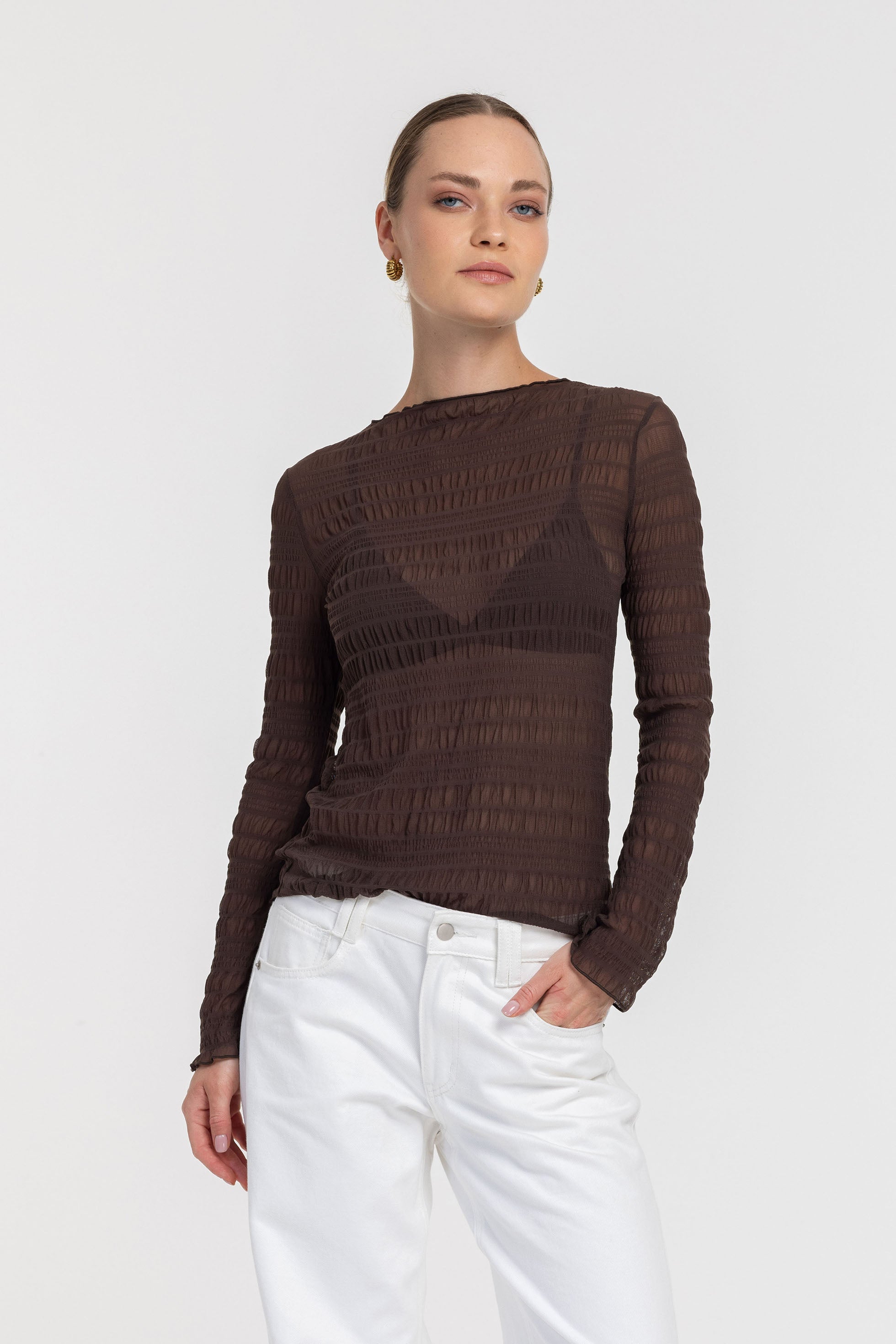 PRE-ORDER Gigi Top - Chocolate