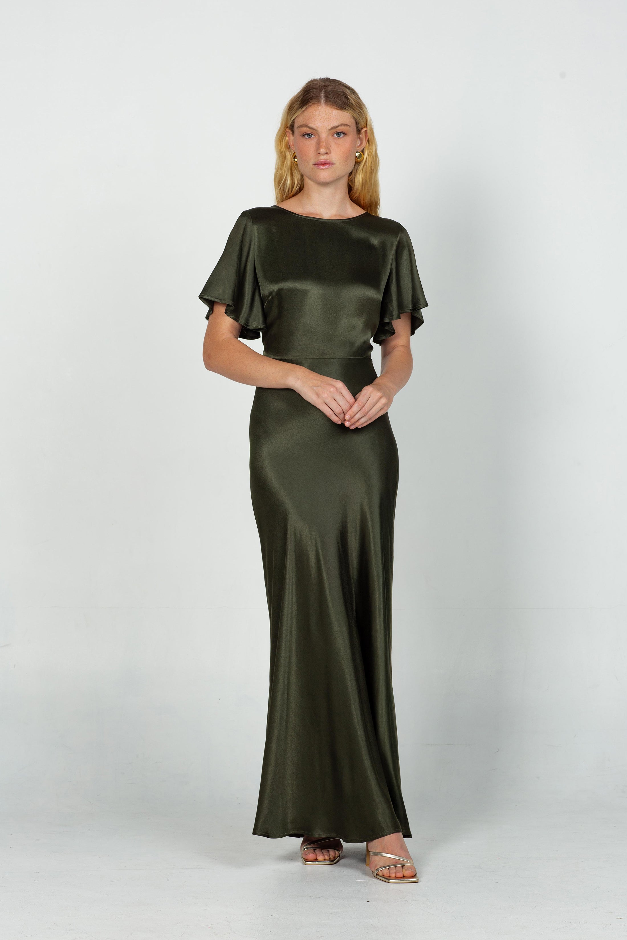PRE-ORDER Golden Hour Dress - Dark Olive