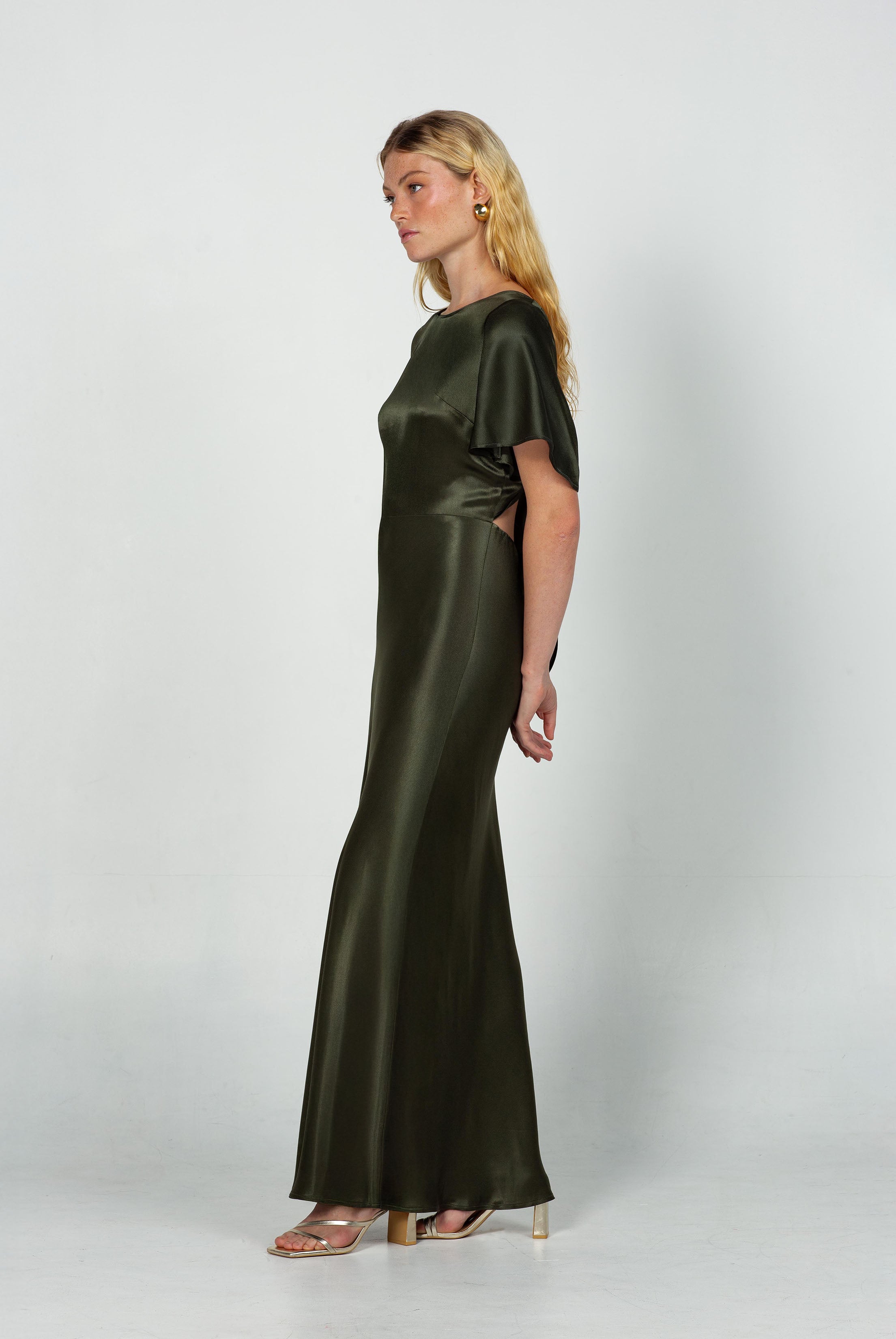 PRE-ORDER Golden Hour Dress - Dark Olive