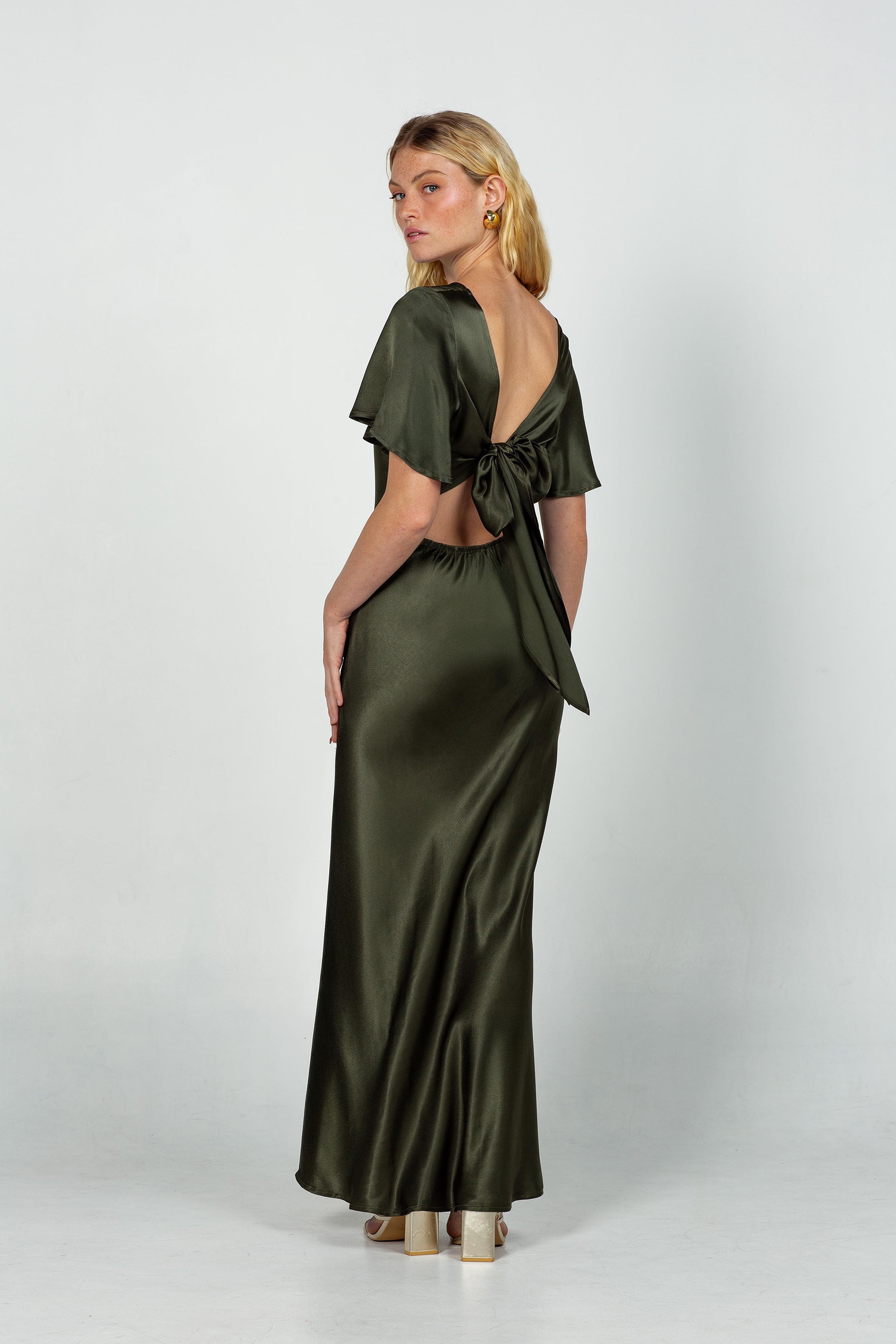 PRE-ORDER Golden Hour Dress - Dark Olive