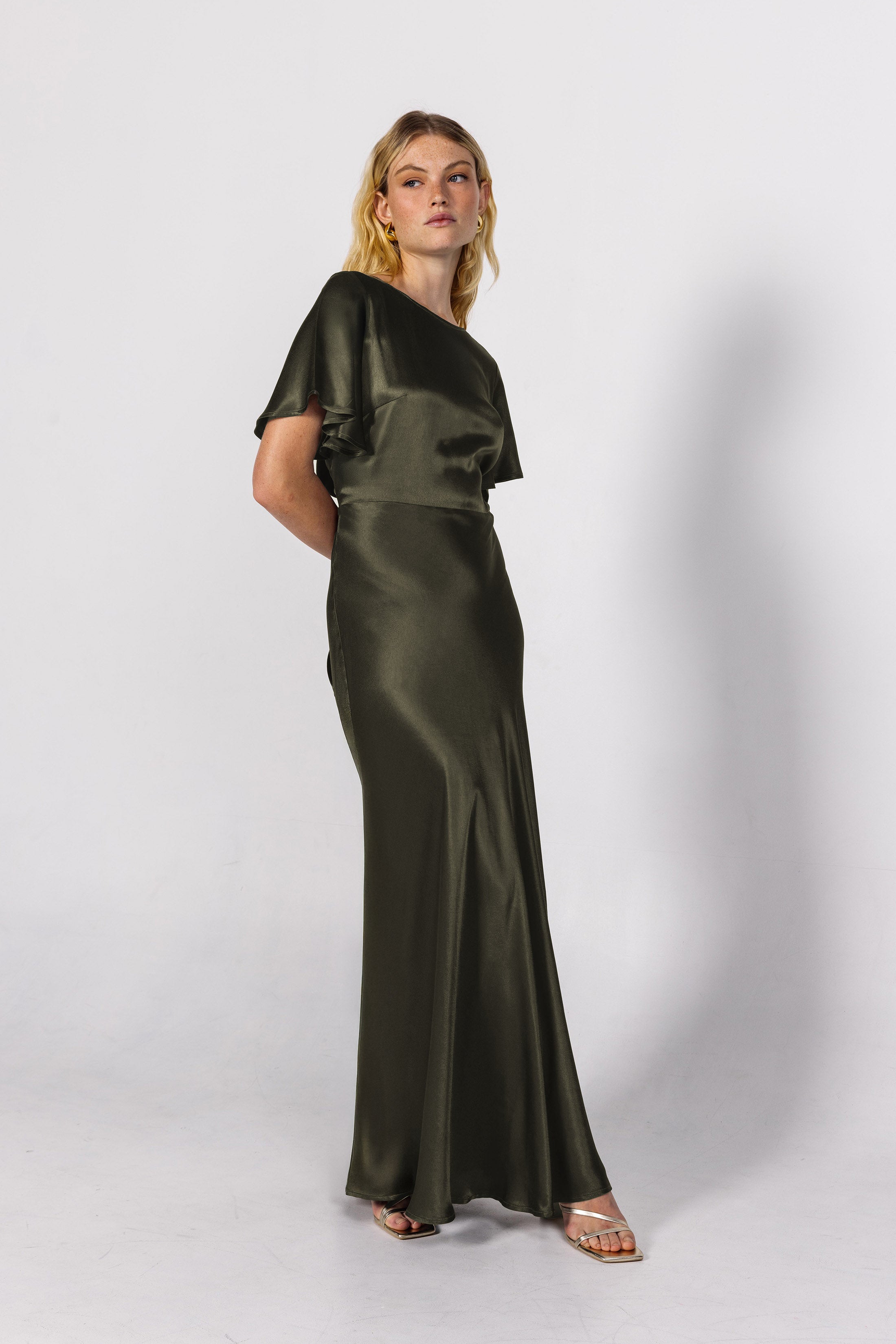 PRE-ORDER Golden Hour Dress - Dark Olive