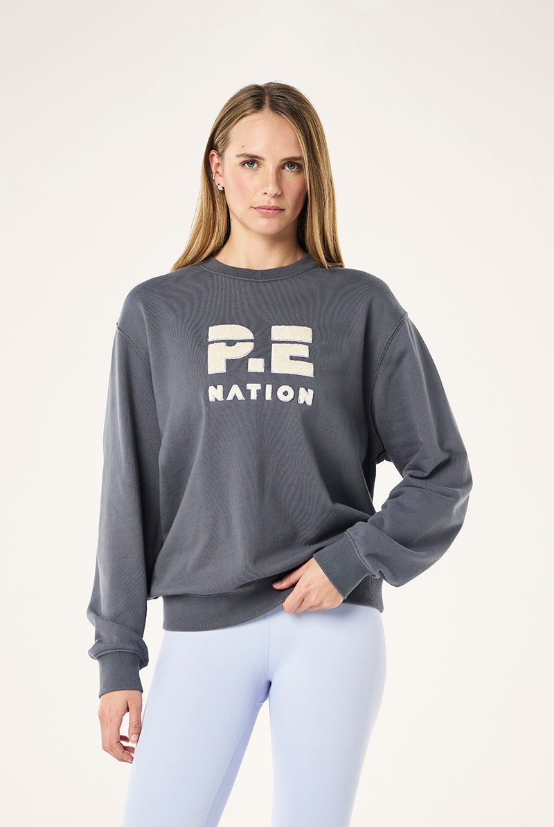 P.E Nation - Heads Up Boucle Sweat - Thunder