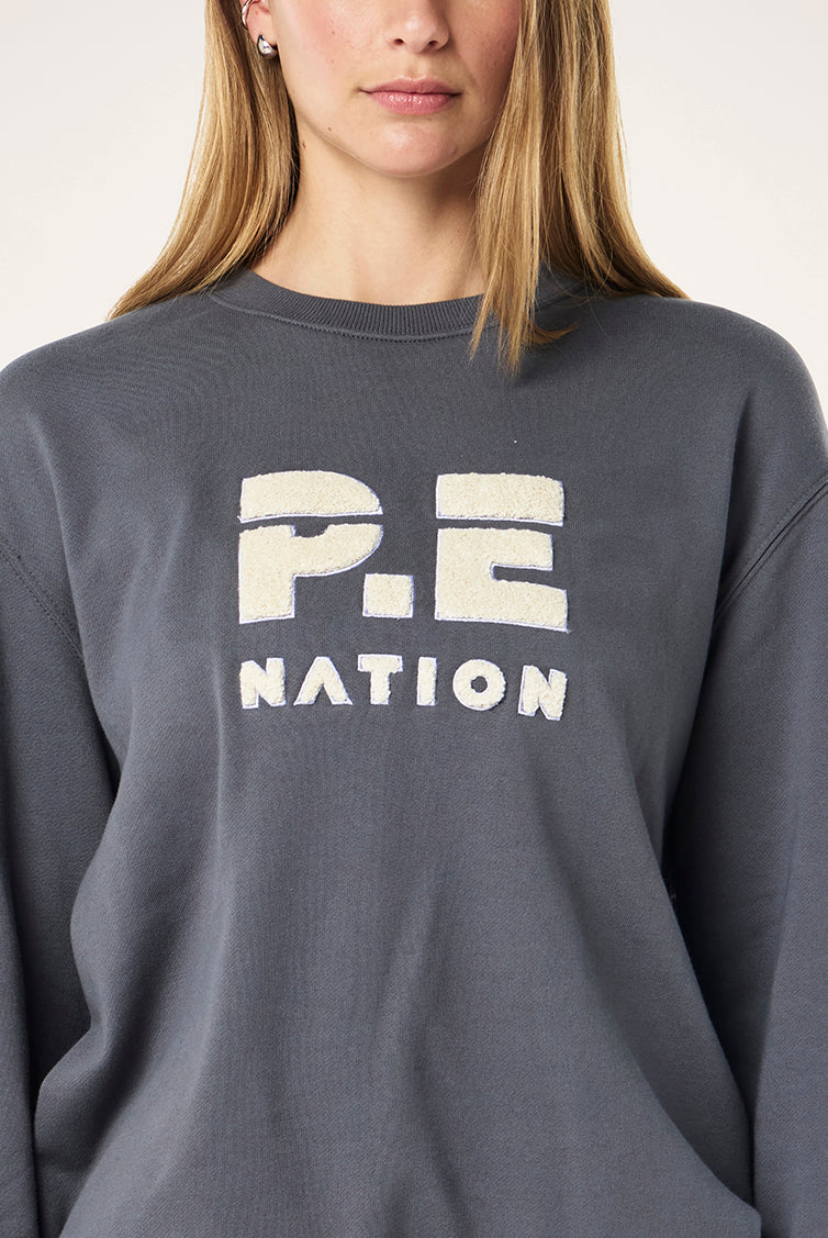 P.E Nation - Heads Up Boucle Sweat - Thunder