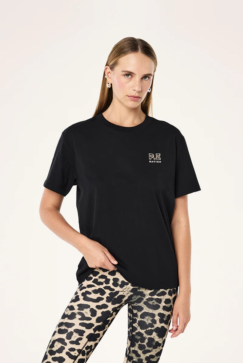 P.E Nation - Heads Up 2.0 Tee - Black/Leopard