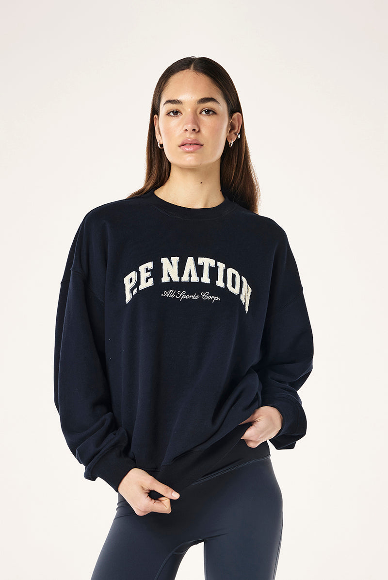 P.E Nation - Heritage Sweat - Dark Sapphire