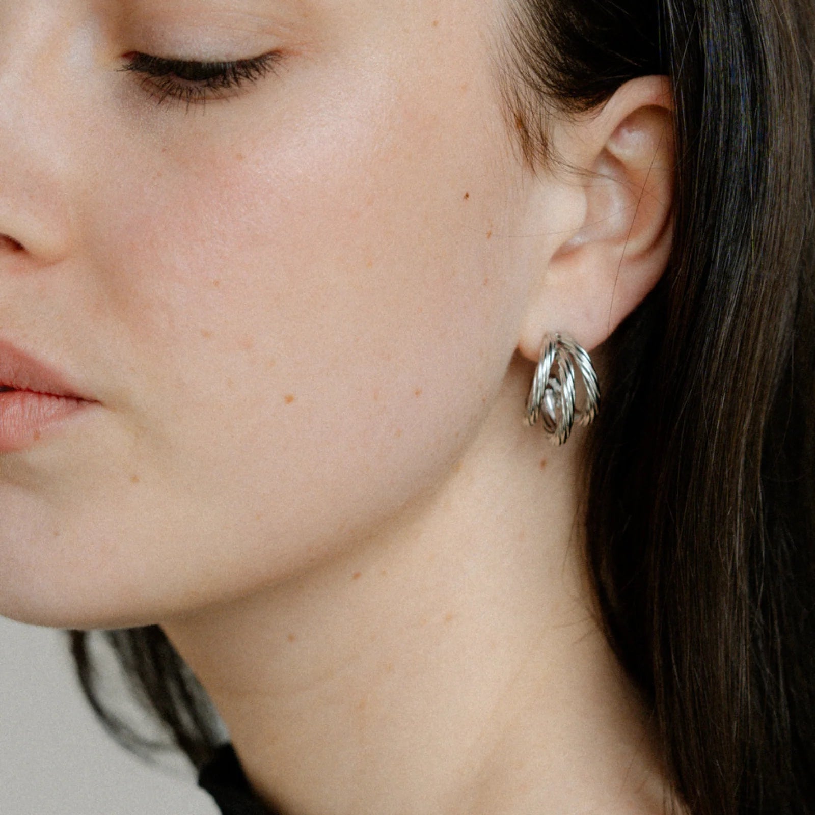 Castel & Co - Hadley Earrings Large - Silver