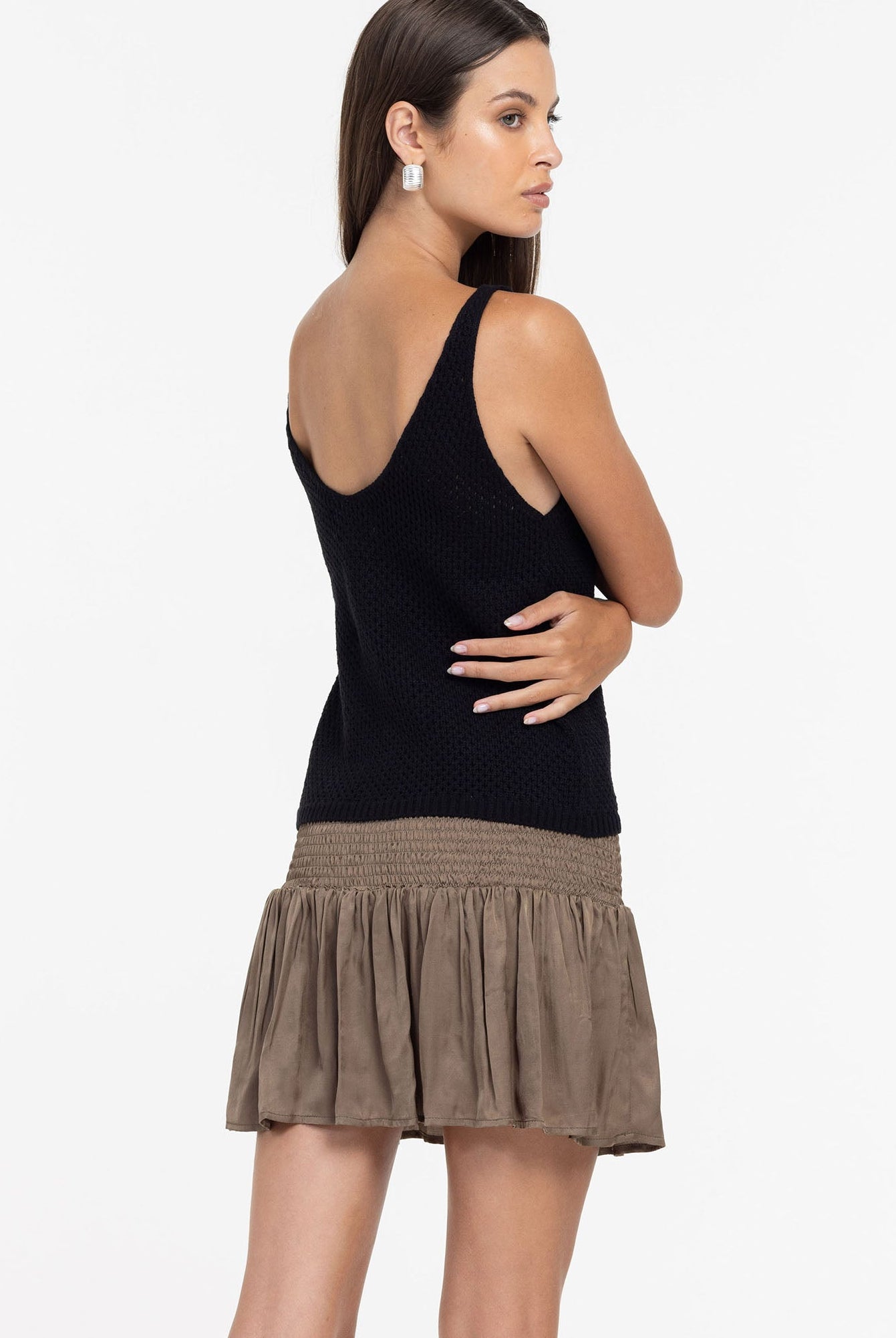 Miami Mini Skirt - Light Army