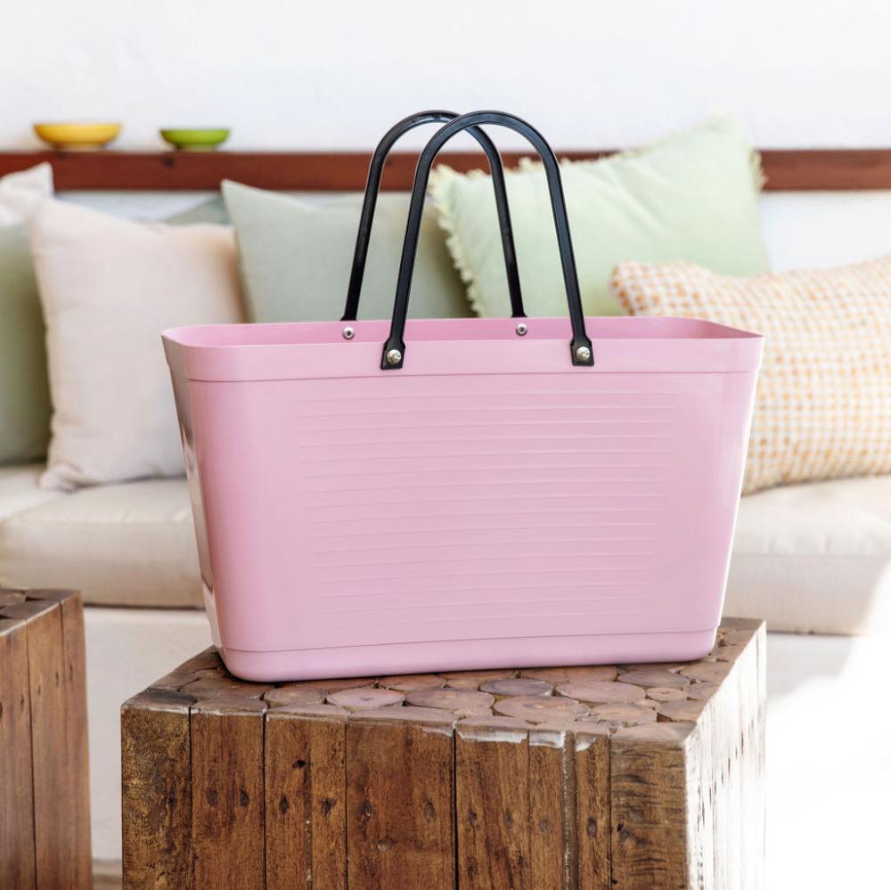 Hinza - Green Plastic Bag - Dusty Pink